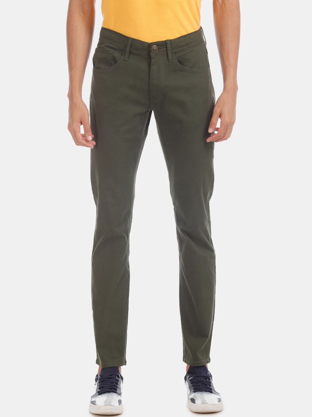 

V-Mart Men Slim Fit Jeans, Green