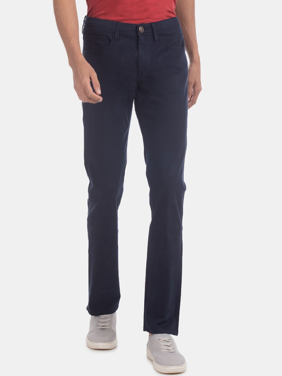 

V-Mart Men Regular Fit Mid-Rise Cotton Jeans, Blue