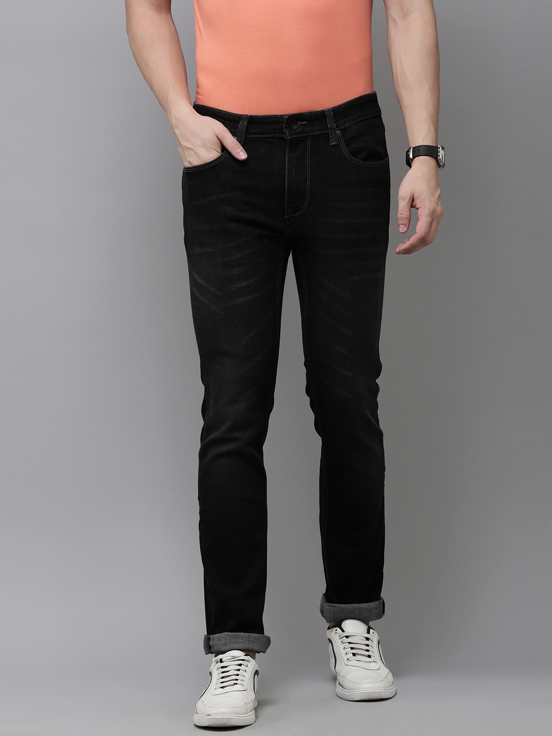 

Pepe Jeans Men Black Vapour Slim Fit Light Fade Stretchable Jeans