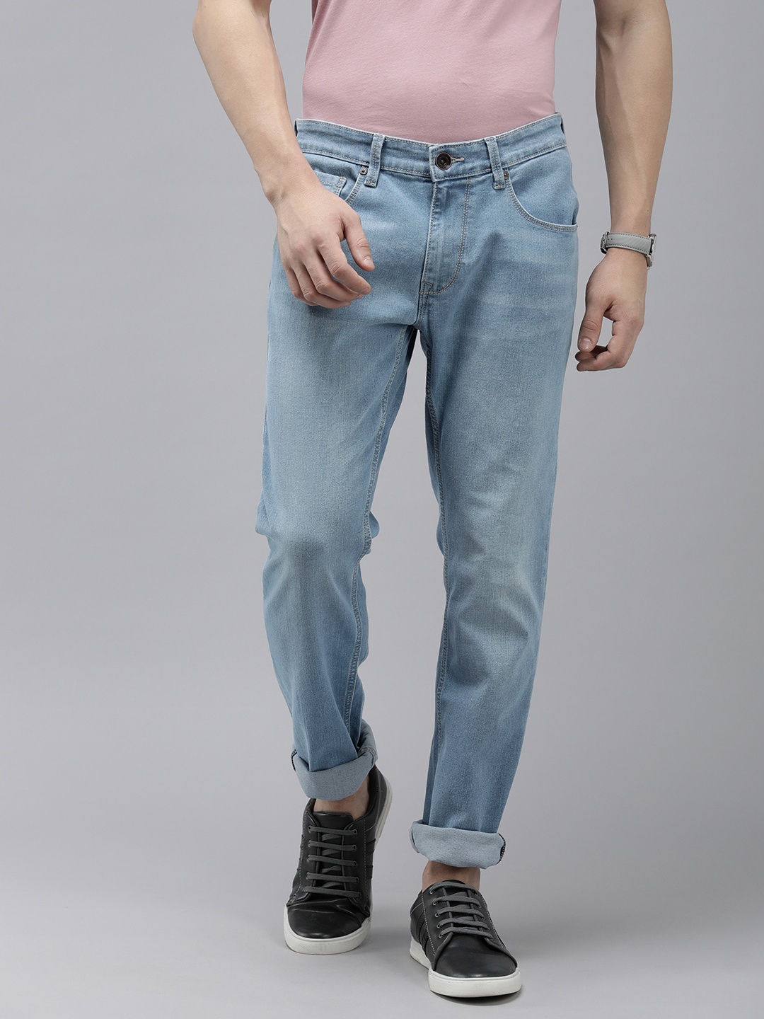 

Pepe Jeans Men Vapour Slim Fit Light Fade Stretchable Jeans, Blue