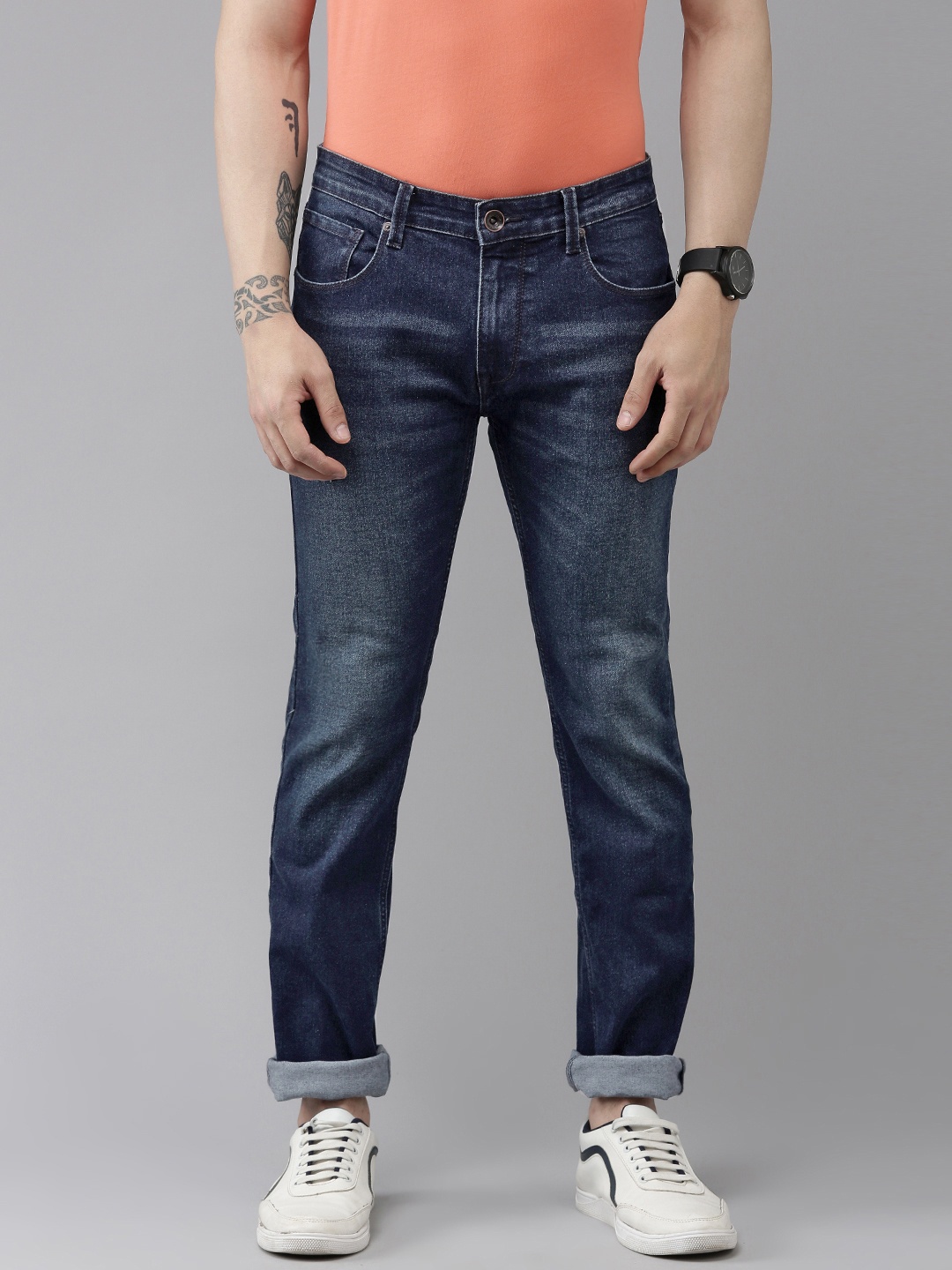 

Pepe Jeans Men Vapour Slim Fit Light Fade Stretchable Jeans, Blue