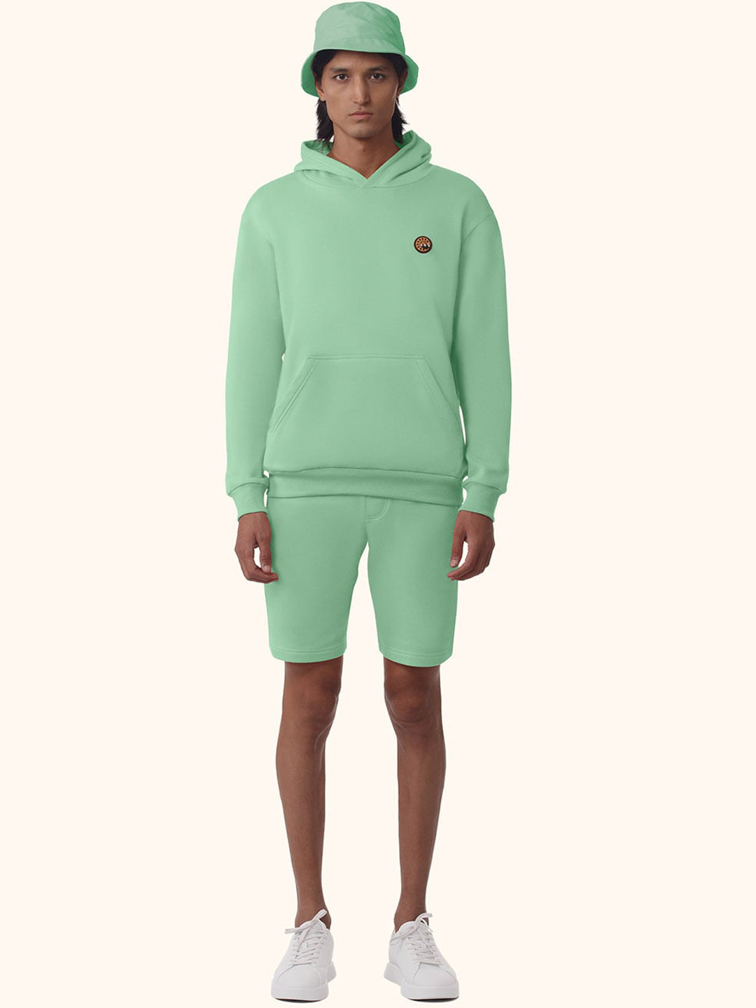 

PANGOLIN Men Cotton Outdoor Shorts, Sea green