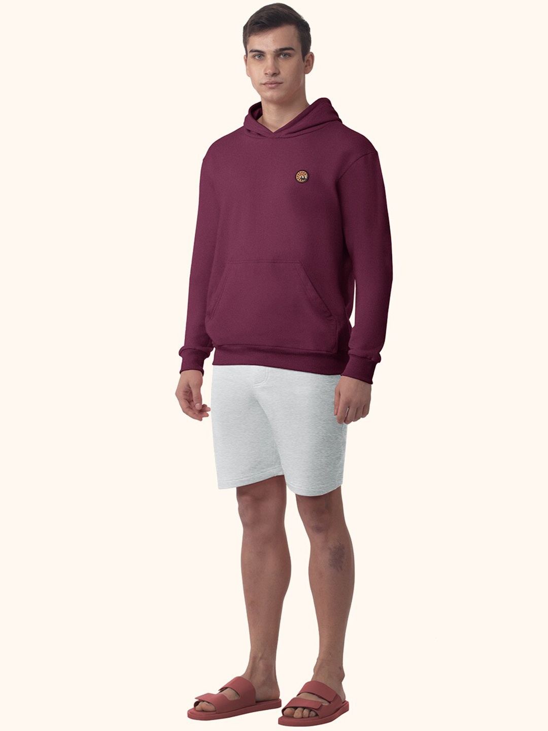 

PANGOLIN Men Cotton Re-Fresh Technology Shorts, Grey