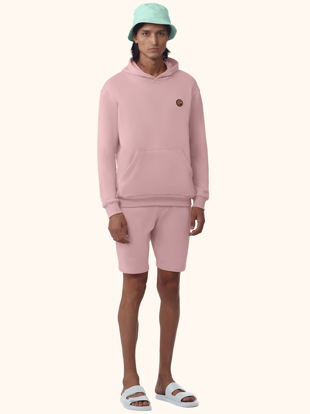 

PANGOLIN Men 4-Way Stretchable & Sweat-Wicking Shorts, Pink