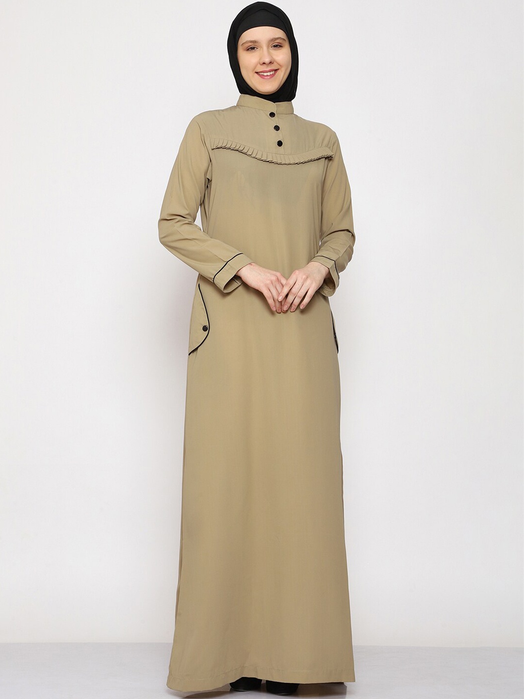 

MOMIN LIBAS Flared Front Abaya Burqa, Beige