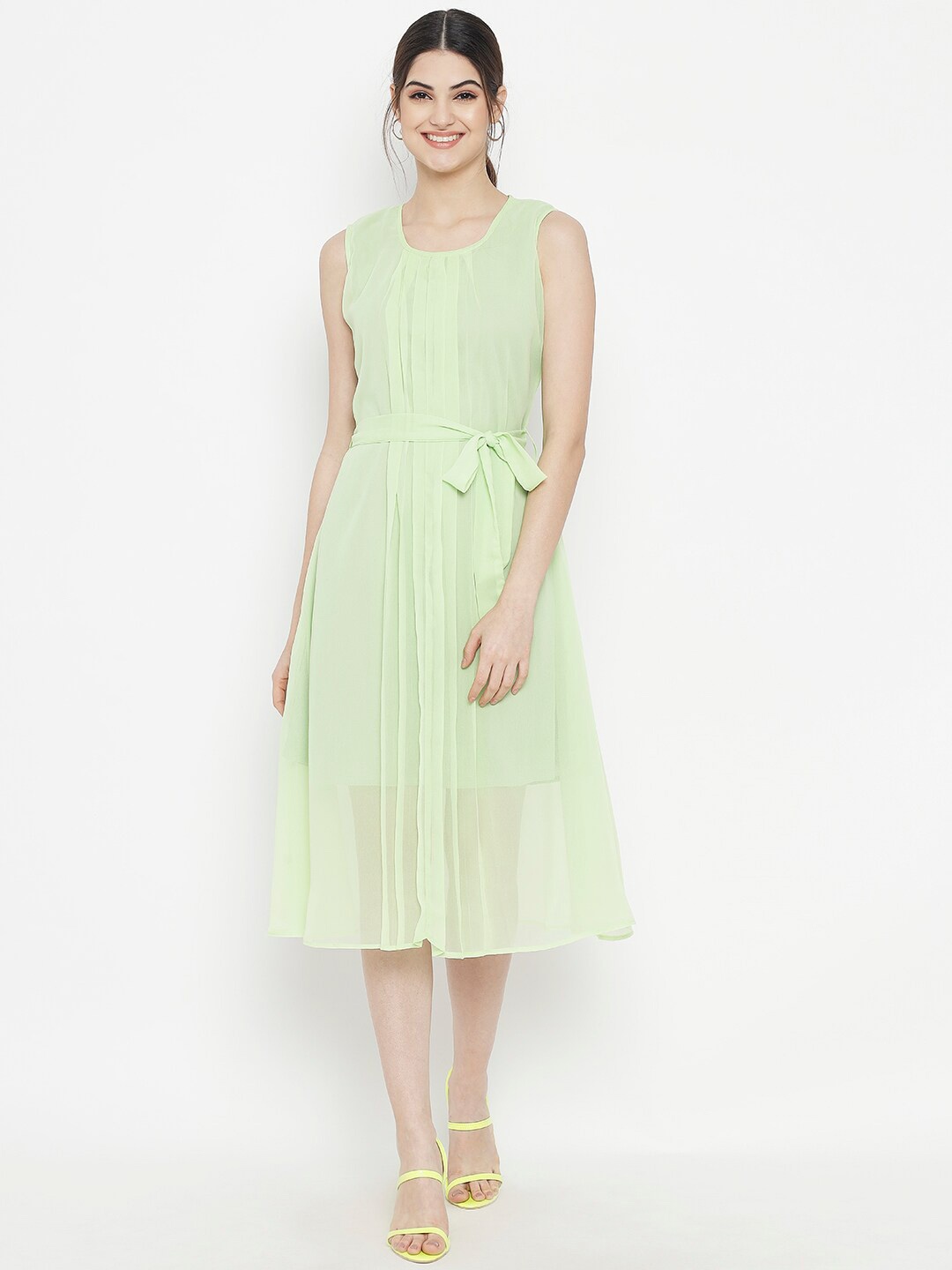 

Kannan Sleeveless Fit And Flare Dress, Green