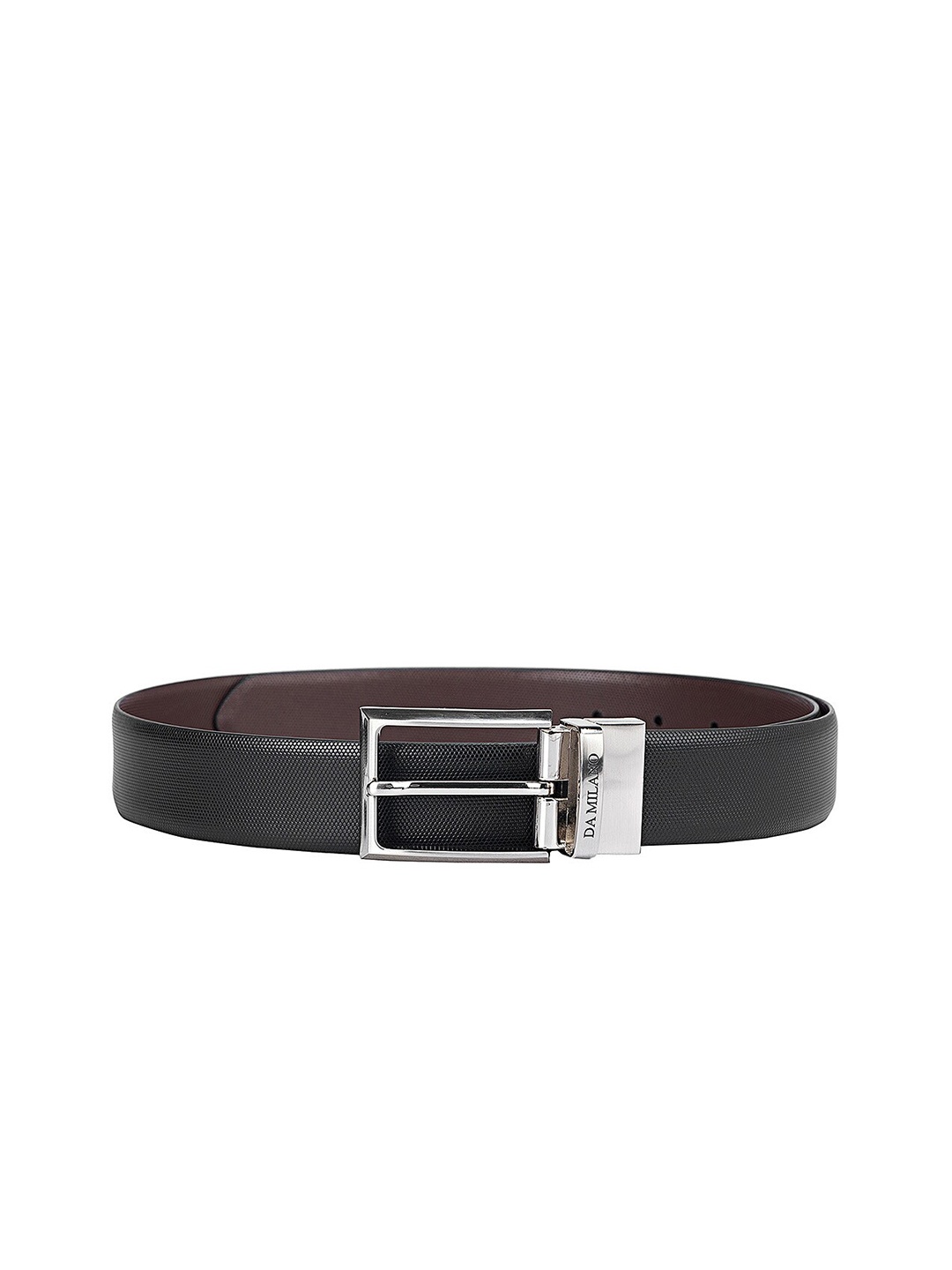 

Da Milano Men Textured Push-Pin Formal Belt, Black