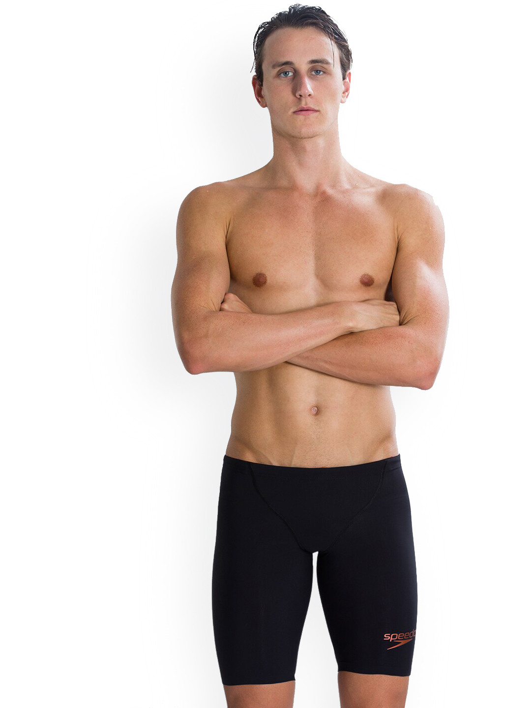 

Speedo Men Black Skinny Fit Swim Shorts