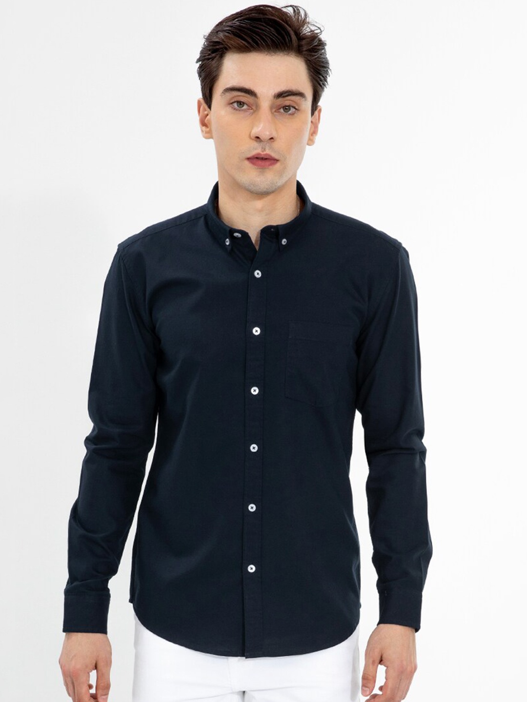 

Snitch Slim Fit Cotton Casual Shirt, Blue