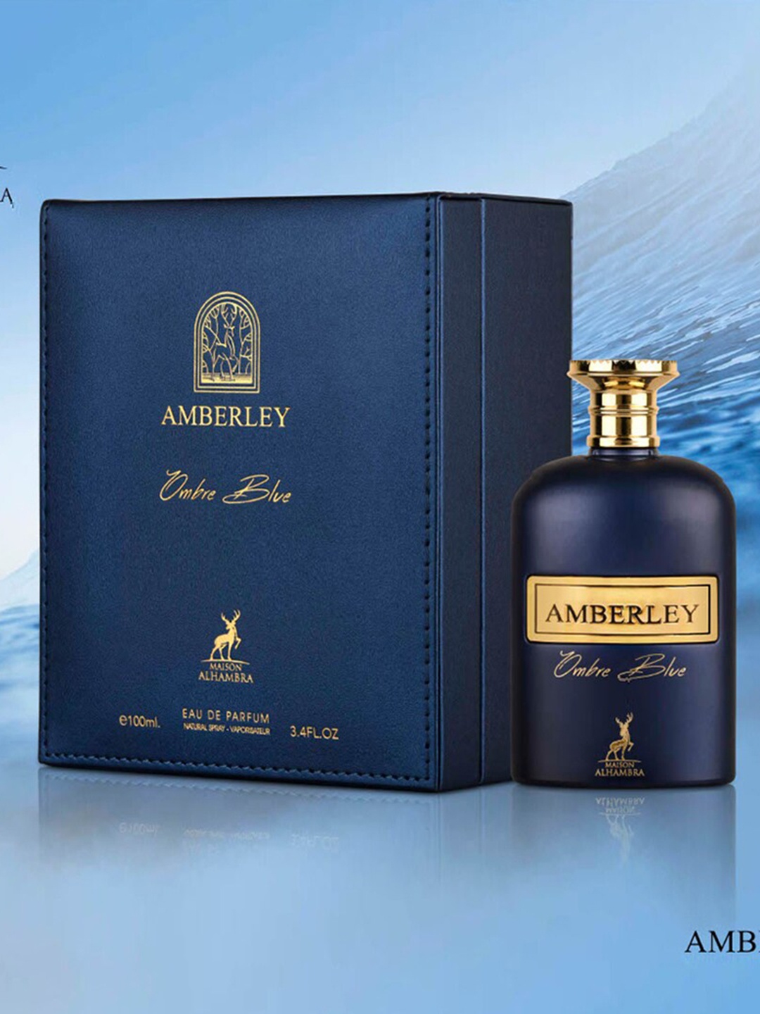

Lattafa Men Maison Alhambra Amberley Ombre Blue Eau De Parfum - 100 ml, Na