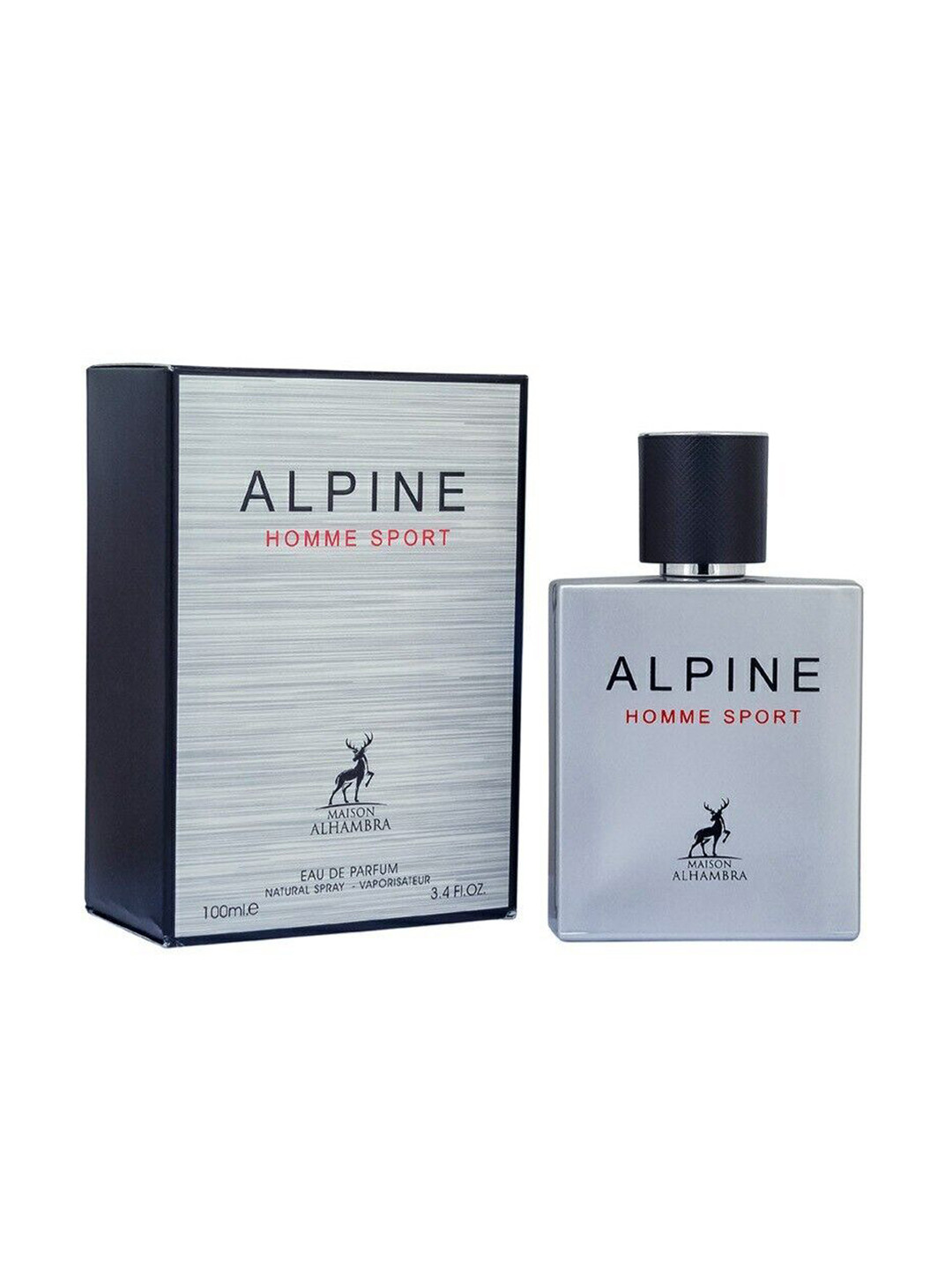 

Lattafa Men Maison Alhambra Homme Sport Eau De Parfume - 100 ml, Grey