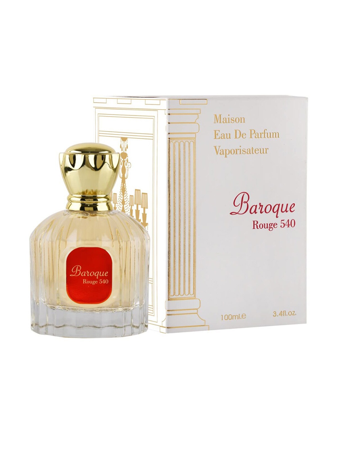 

Lattafa Men Baroque Rouge 540 Maison Eau De Parfum - 100 ml, White