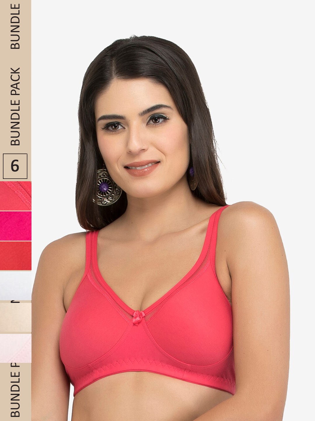 

College Girl Red & Pink Bra