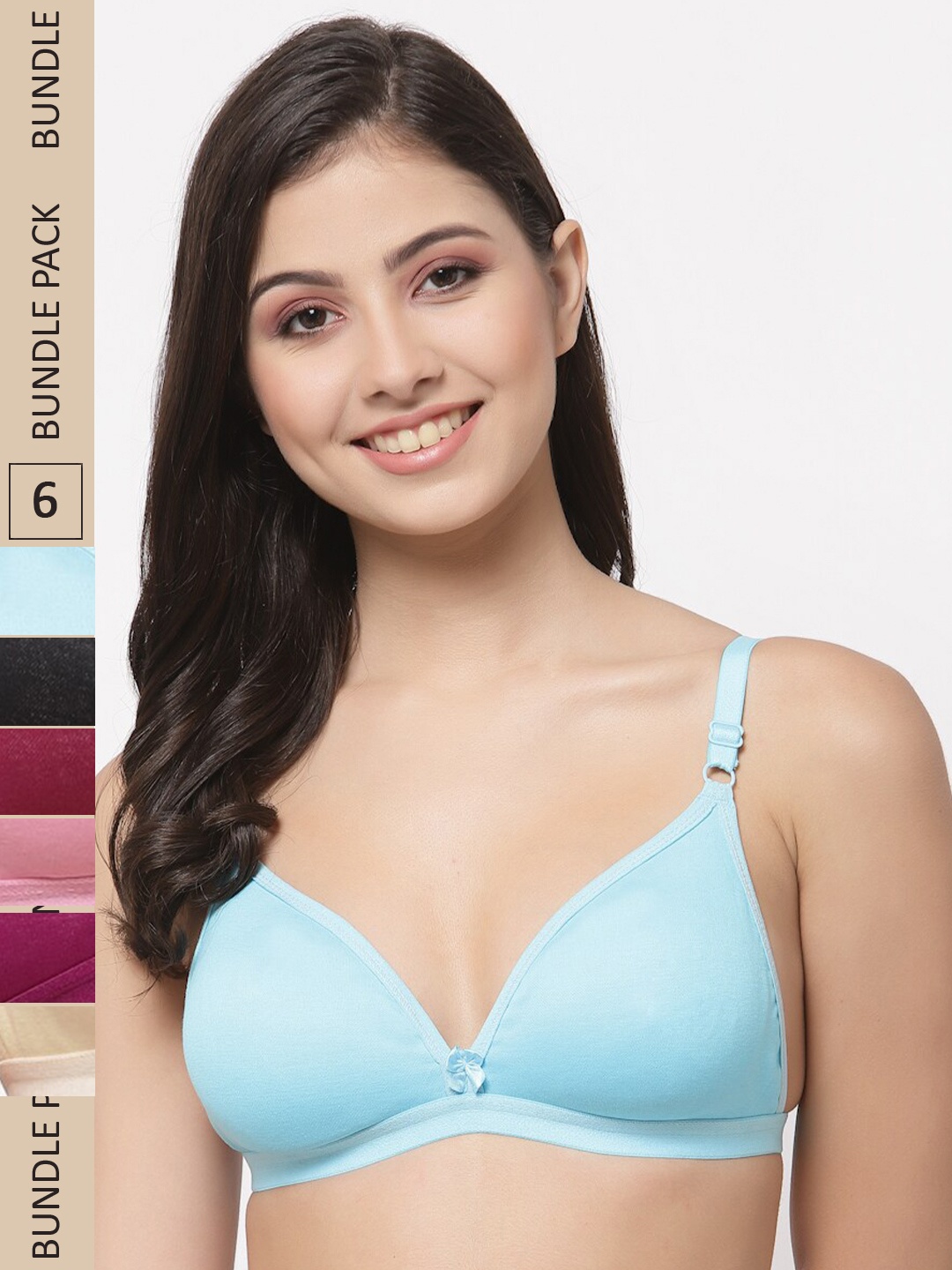 

College Girl Blue & Yellow Bra