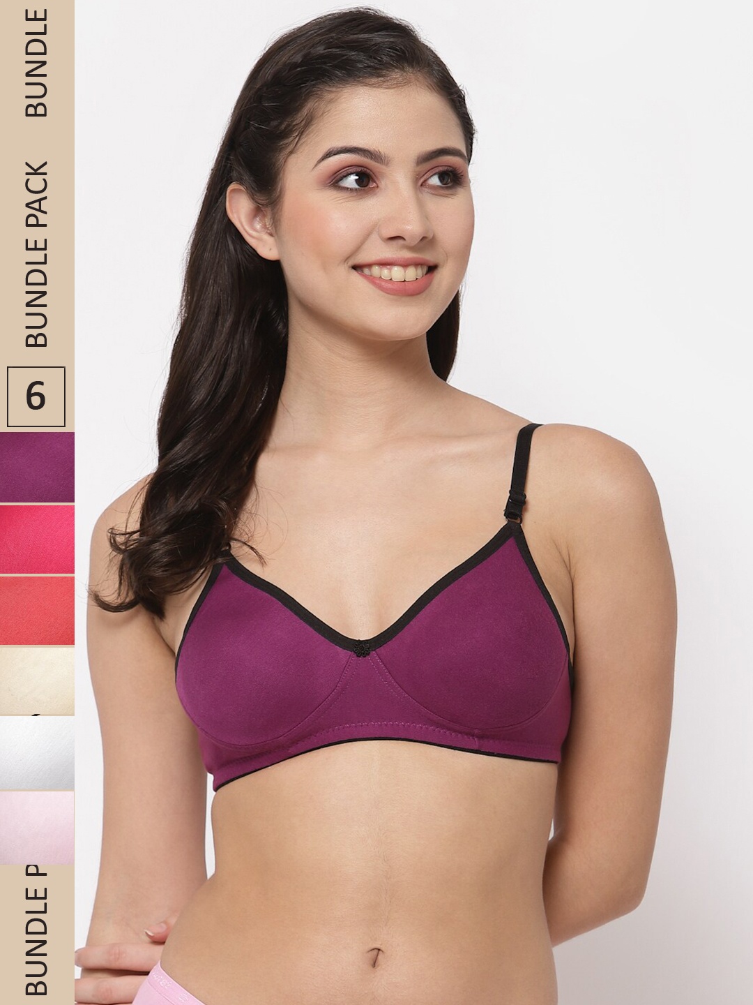 

Docare White & Purple Bra