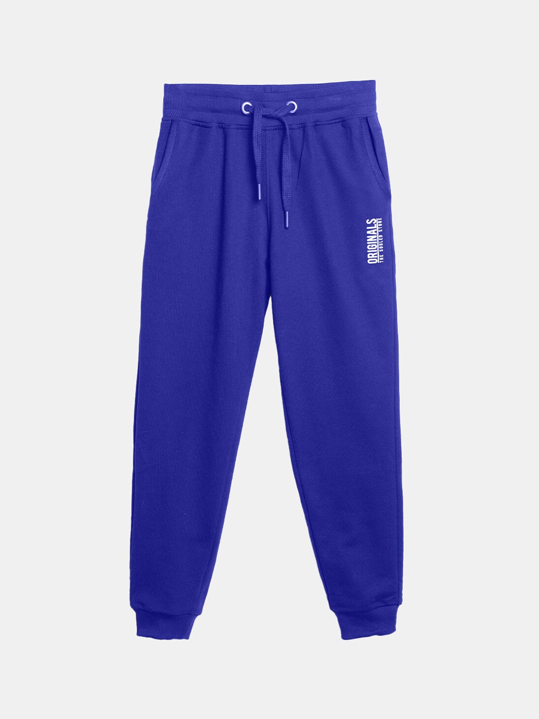 

The Souled Store Boys Pure Cotton Track Pants, Blue