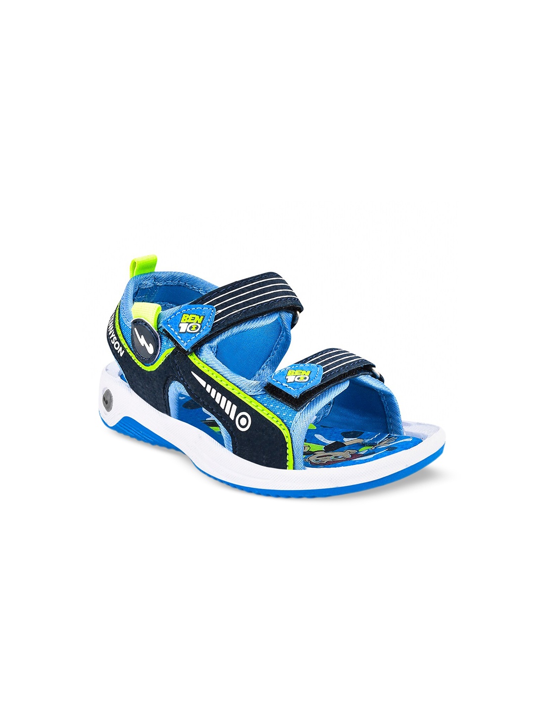 

Campus Kids Ben 10 Printed Sports Sandals, Blue