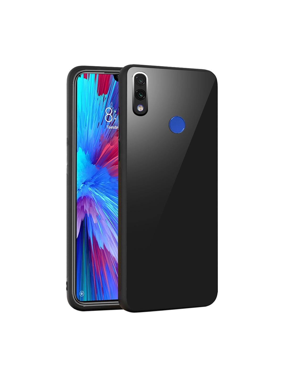 

Karwan Xiaomi Redmi Note 7 Mobile Back Cover, Black