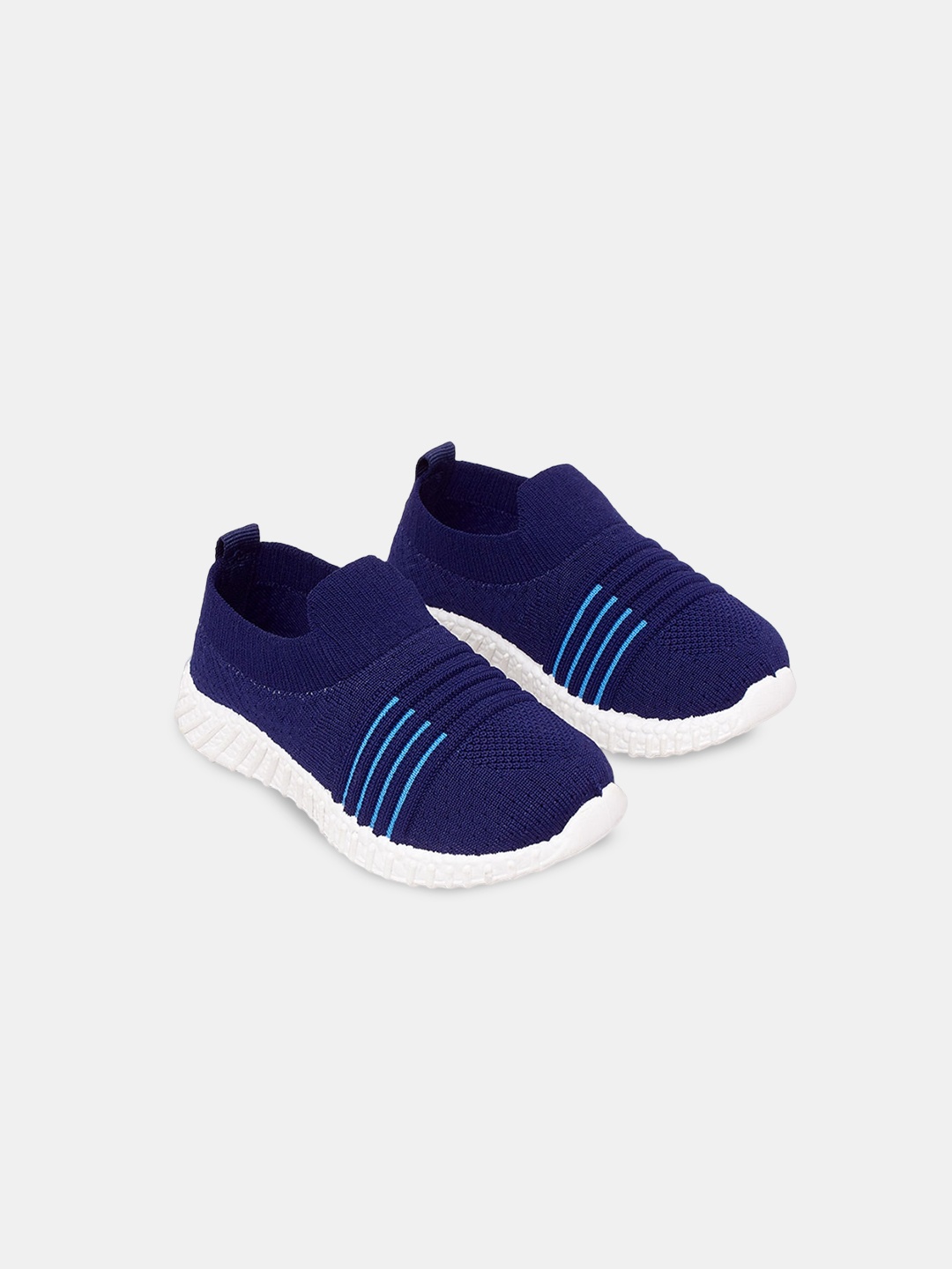

Hopscotch Kids Striped Slip-On Sneakers, Blue