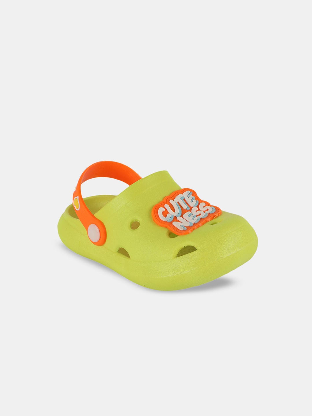 

Hopscotch Kids Printed Round Toe Clogs, Green