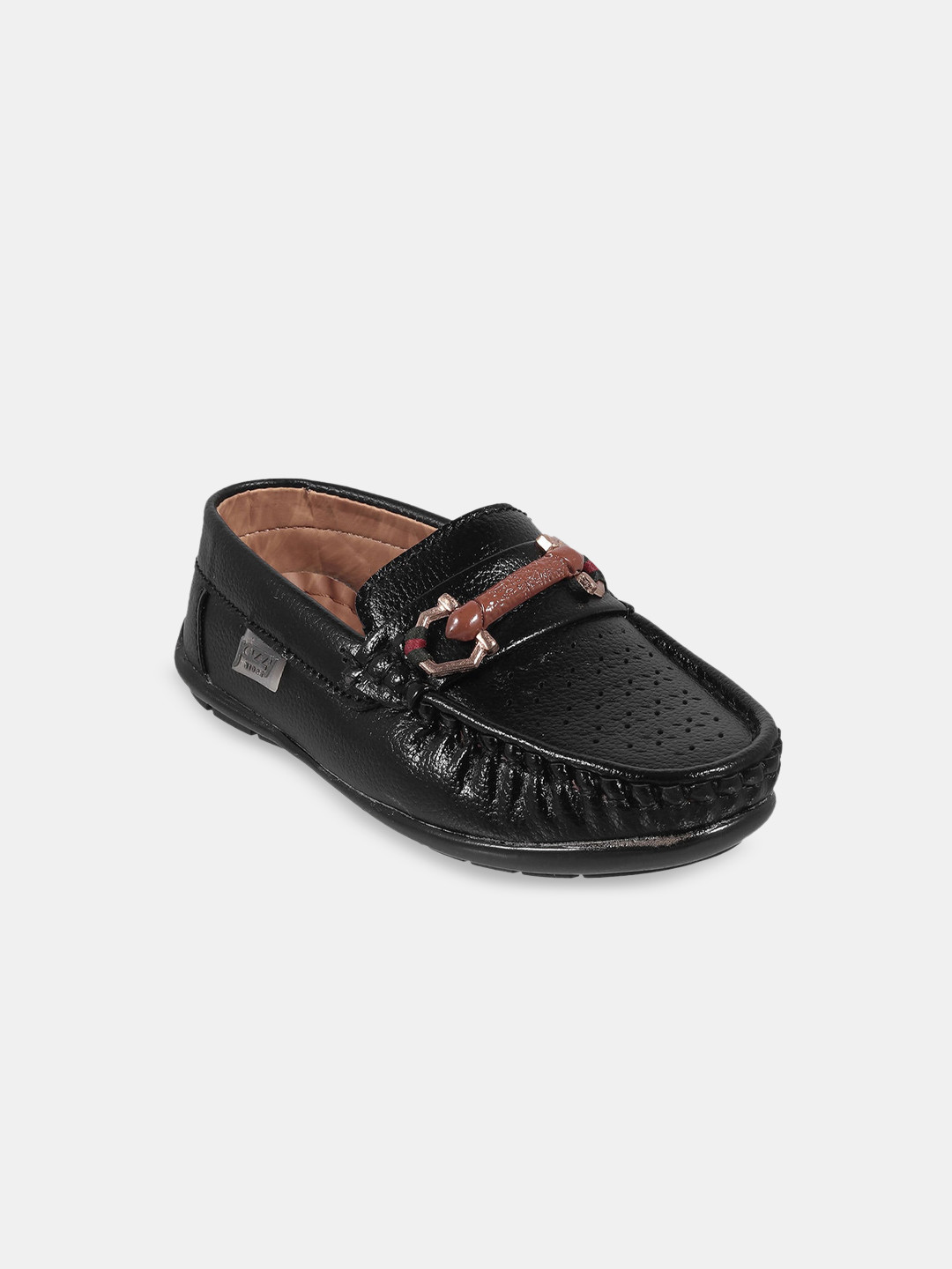 

Hopscotch Boys Slip-On Driving Shoes, Black