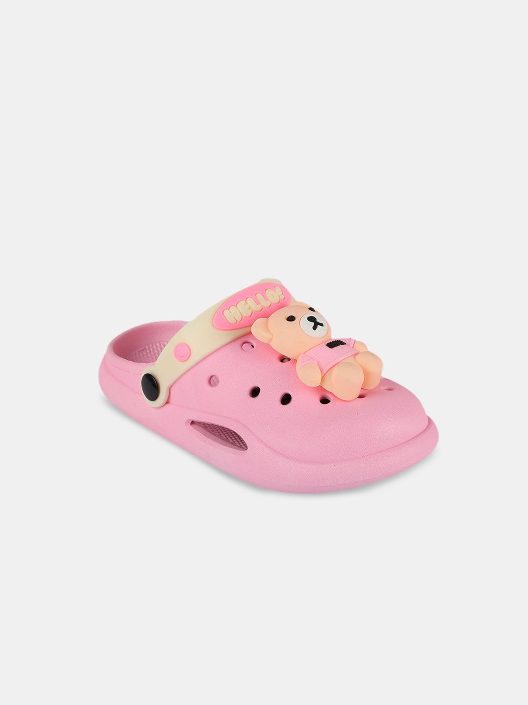 

Hopscotch Girls Printed Slip On Clogs, Pink