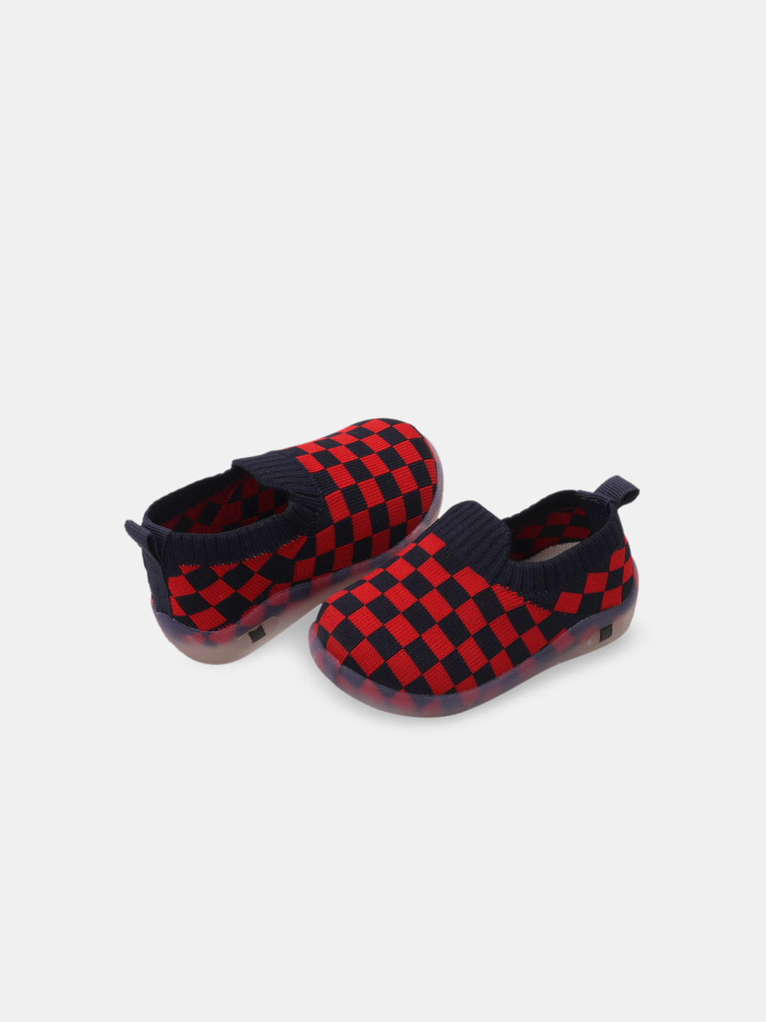

Hopscotch Kids Printed PU Slip-On Sneakers, Red