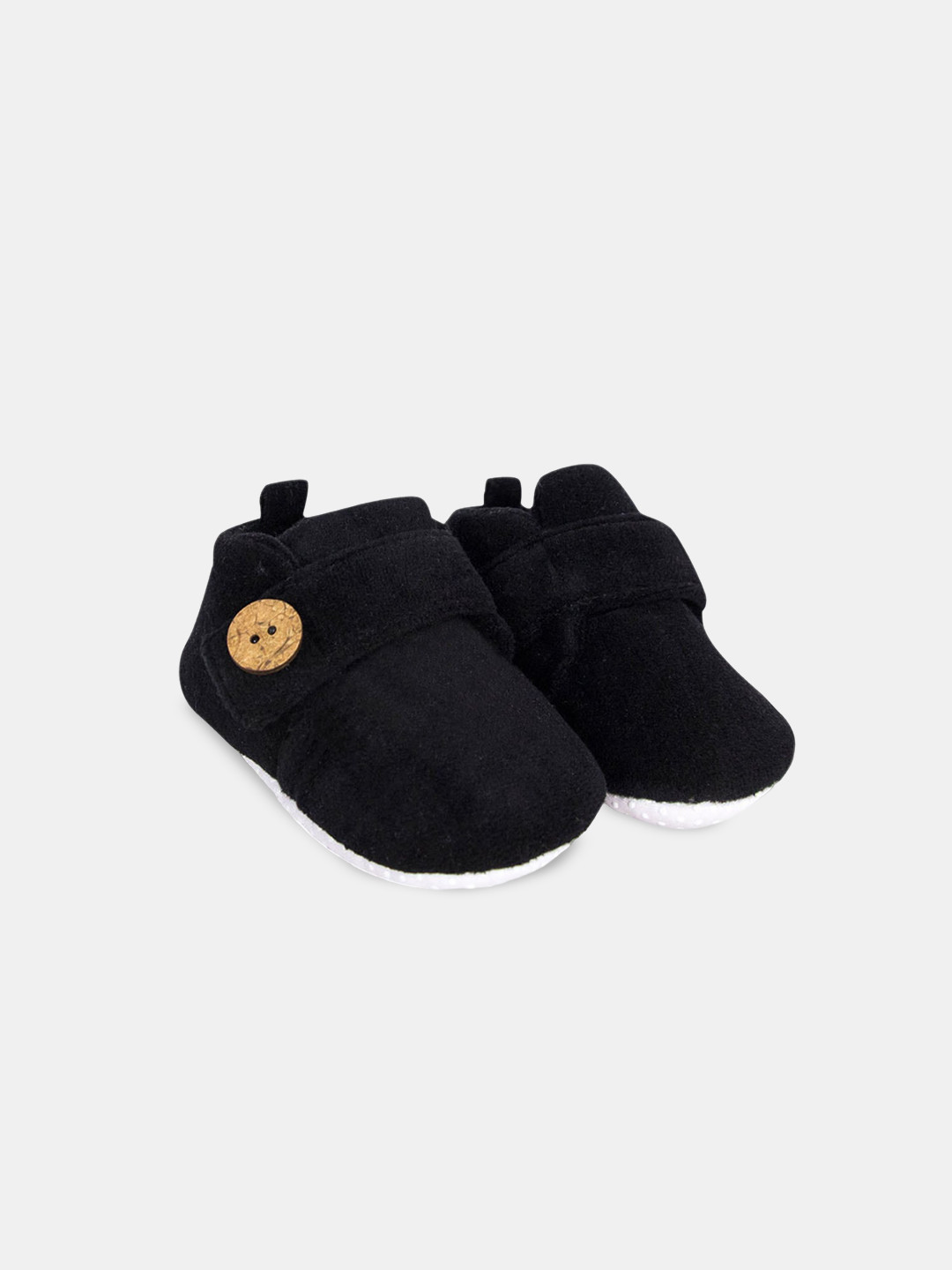 

Hopscotch Infants Cotton Booties, Black