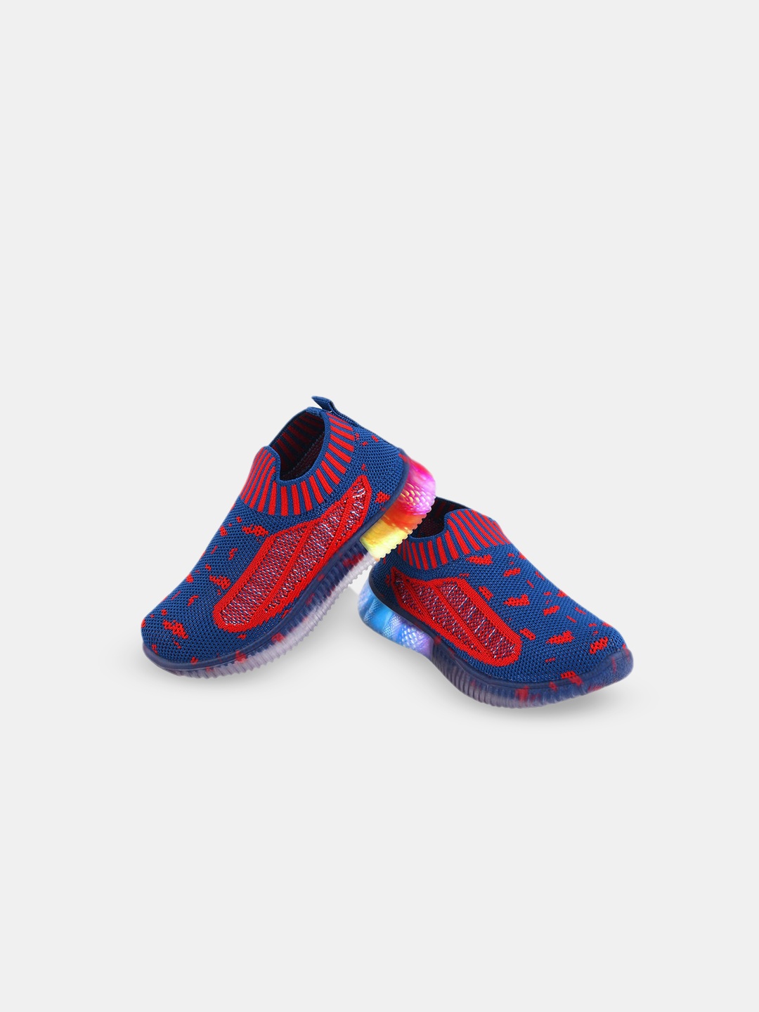 

Hopscotch Kids Printed LED Slip-On Sneakers, Blue