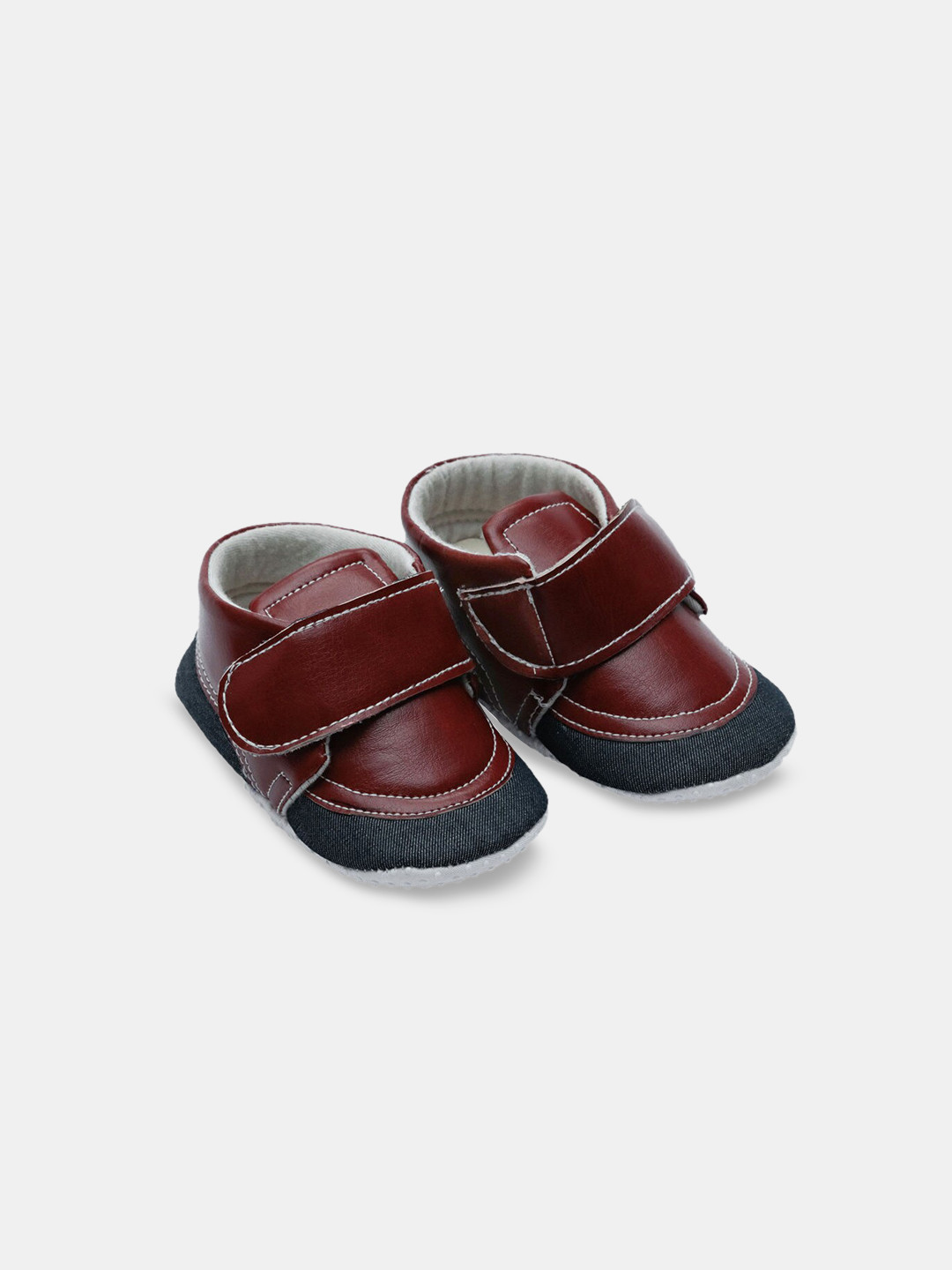

Hopscotch Infants Cotton Booties, Brown