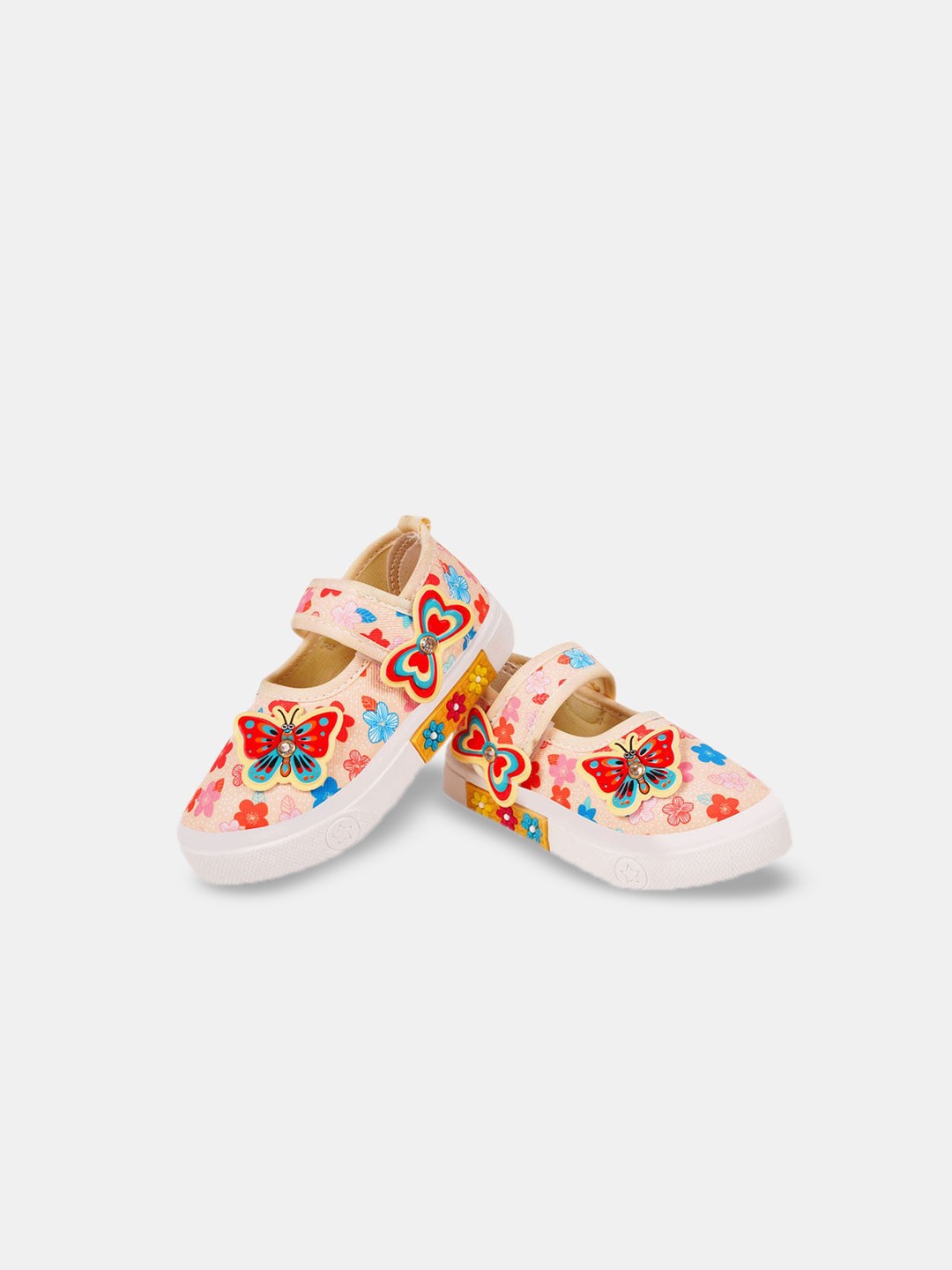 

Hopscotch Girls Printed Ballerinas, Beige