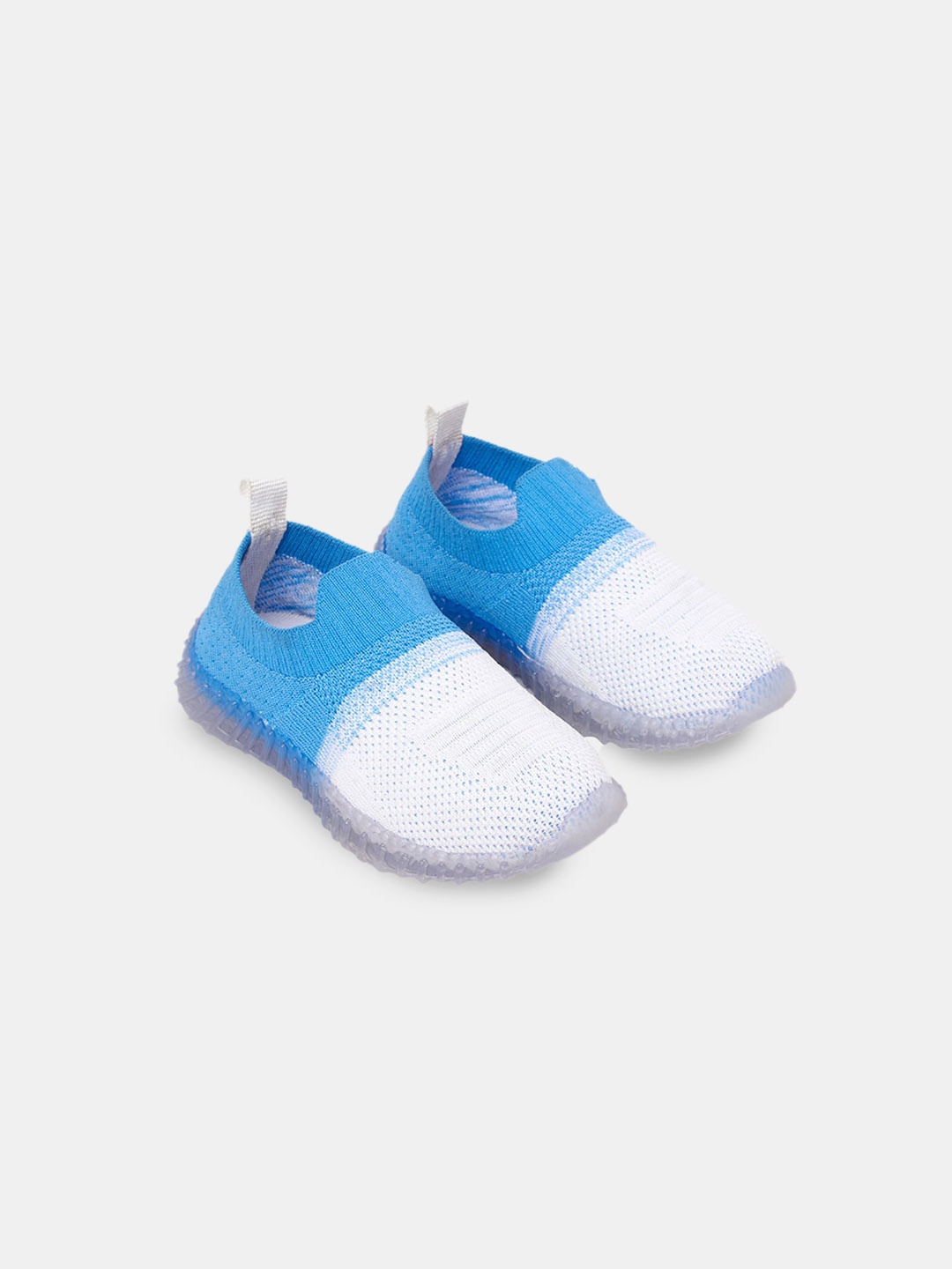 

Hopscotch Kids Colourblocked LED Slip-On Sneakers, Blue