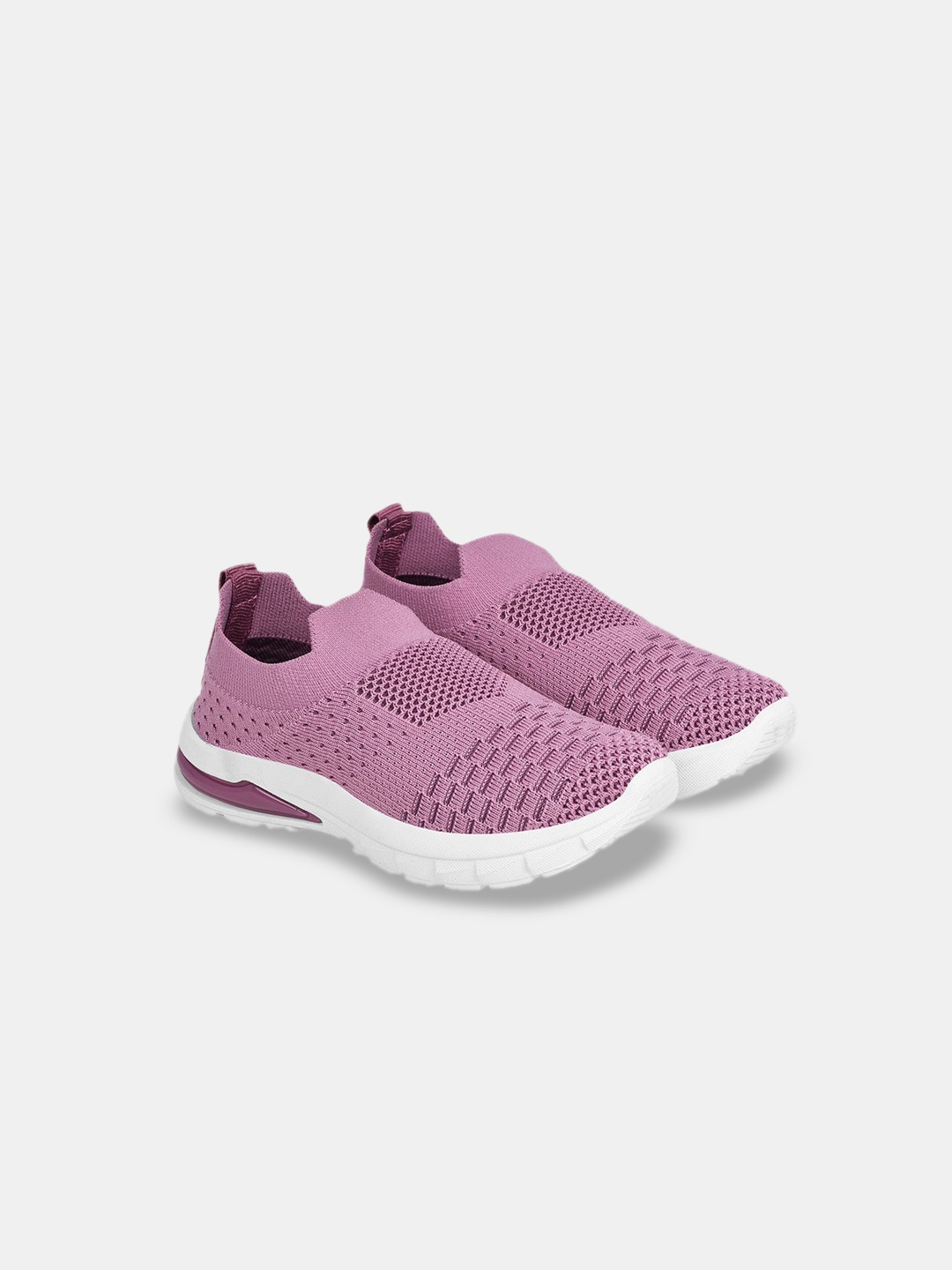 

Hopscotch Kids Woven Design Slip-On Sneakers, Purple