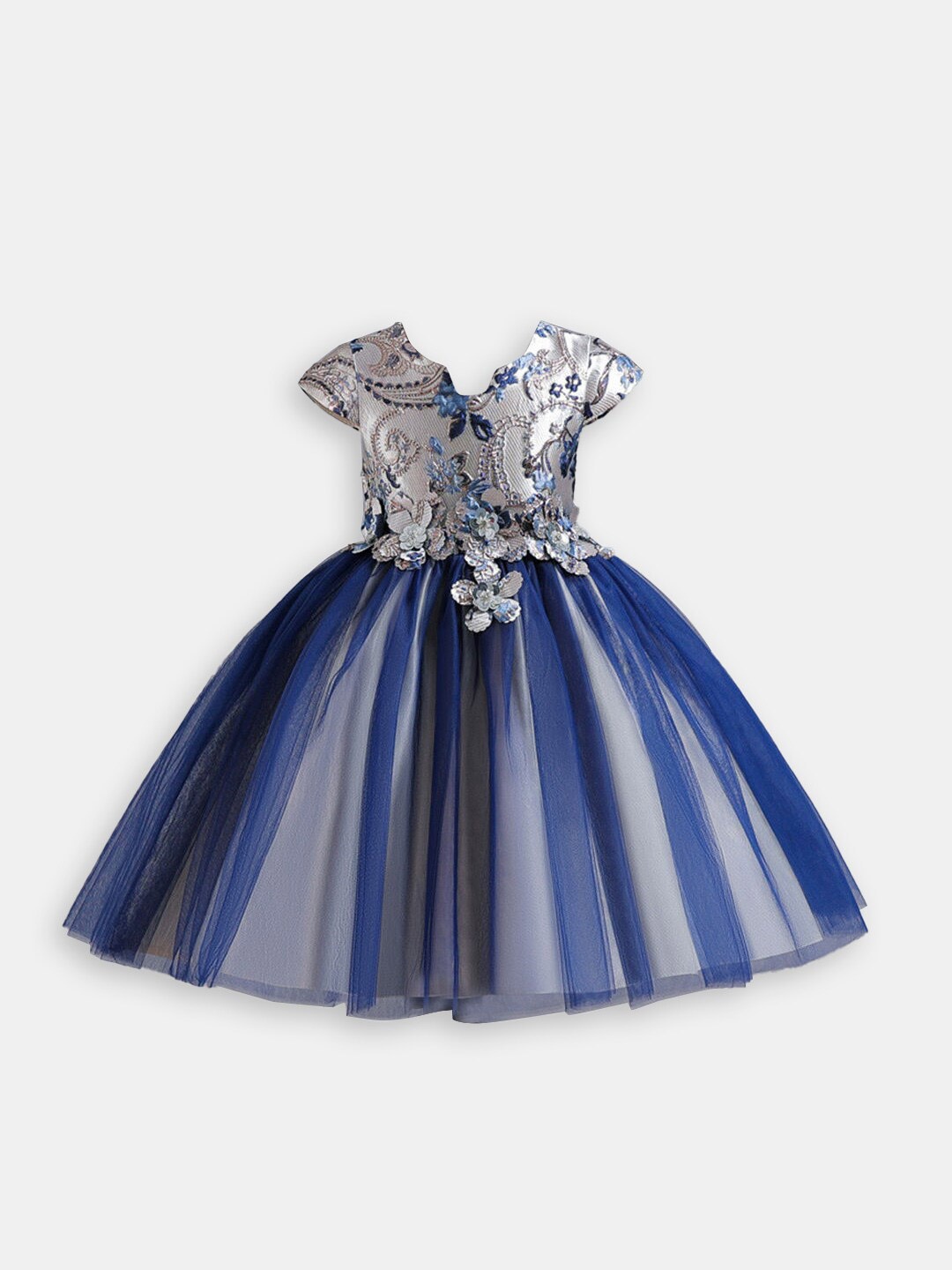 

Hopscotch Embellished Dress, Blue