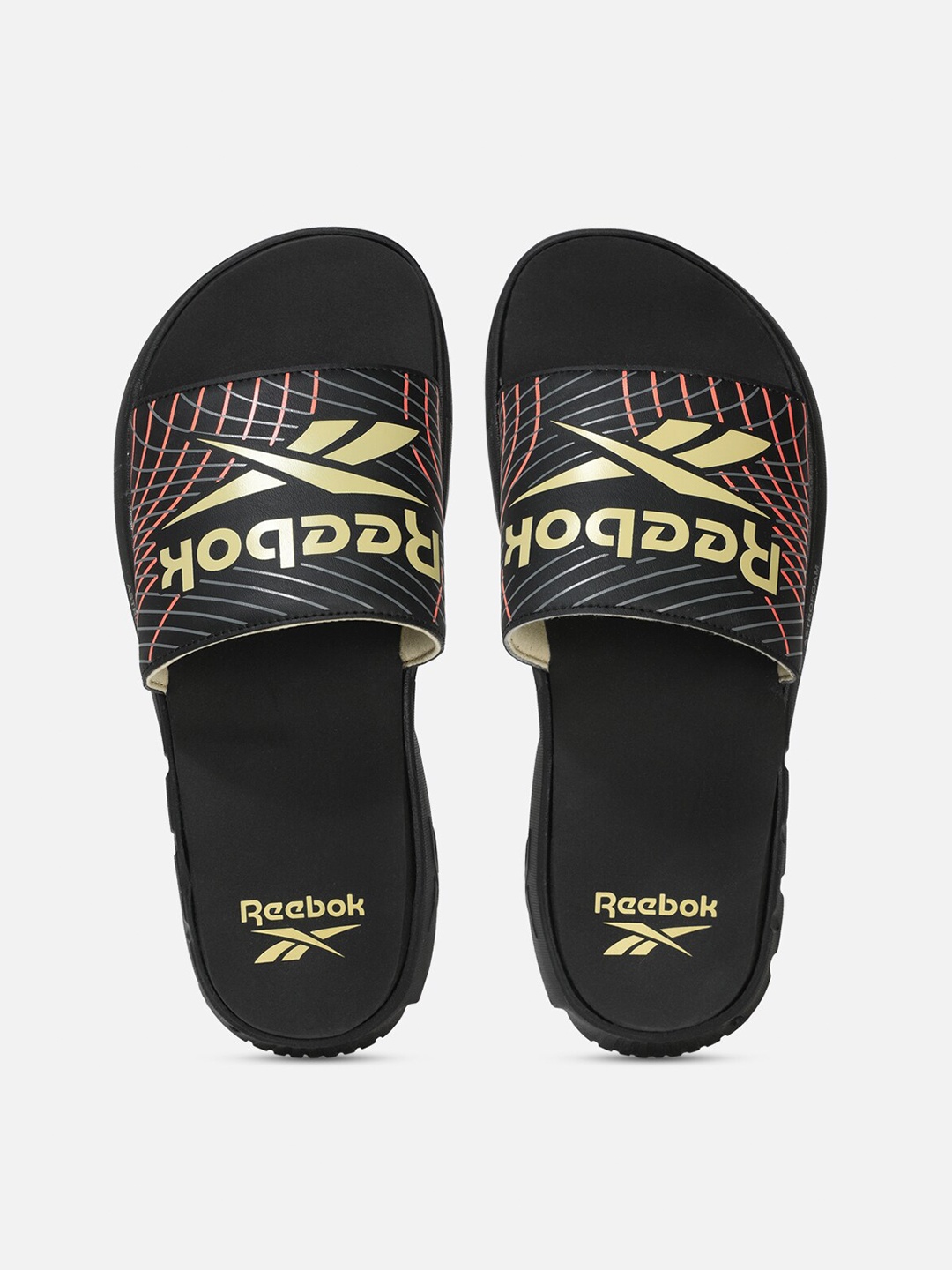 

Reebok Men Swim Troy Slide, Black