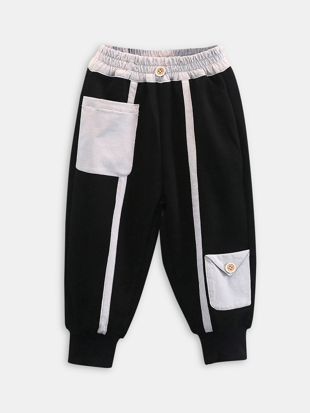 

Hopscotch Boys Mid-Rise Joggers, Black