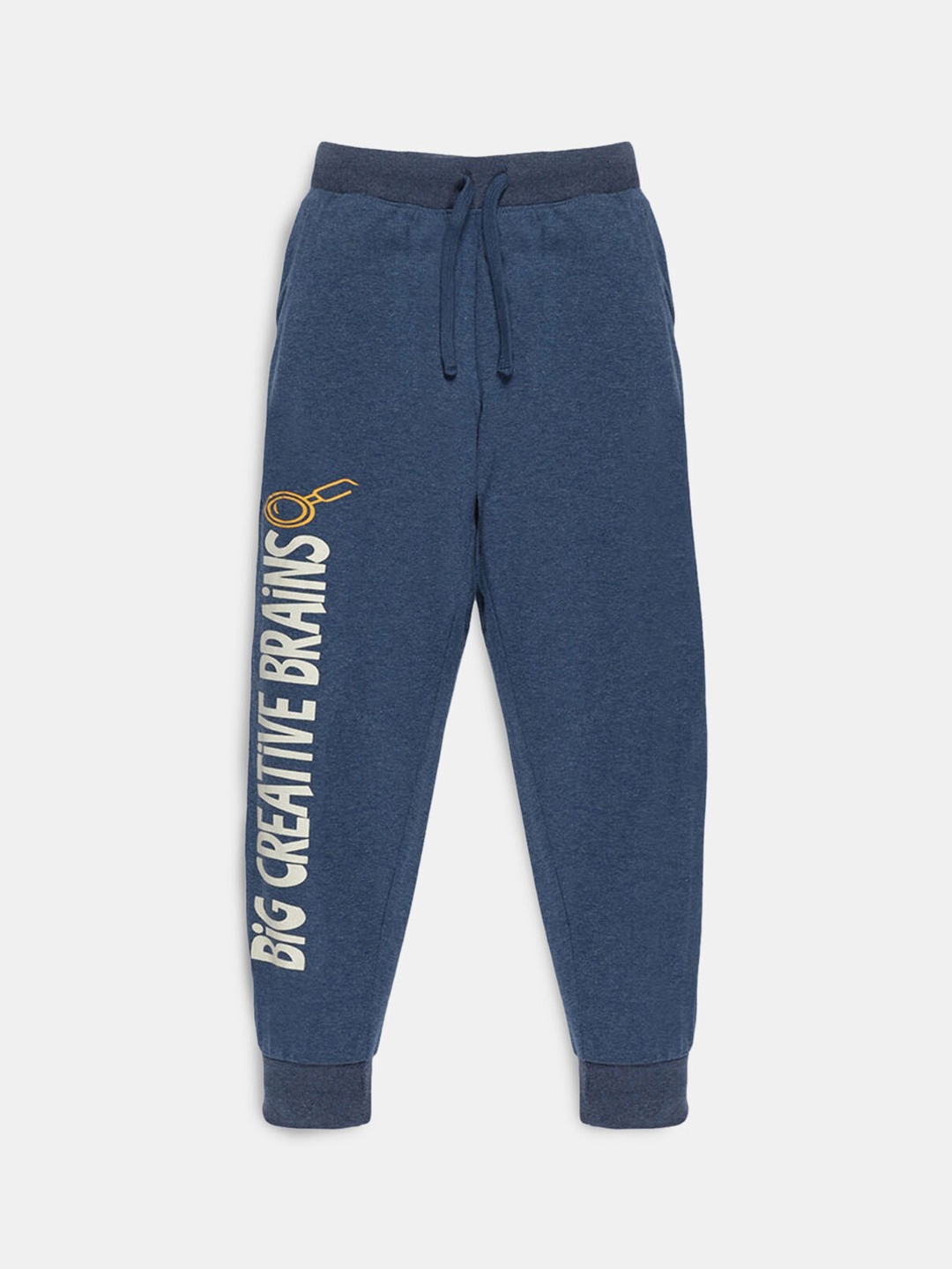 

Hopscotch Boys Printed Cotton Joggers, Blue