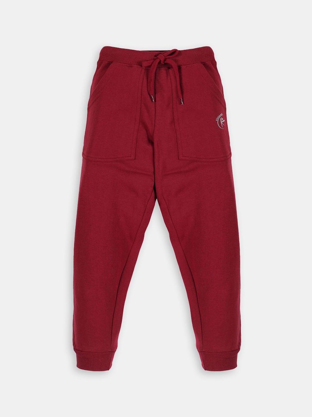 

Hopscotch Kids Cotton Joggers, Red