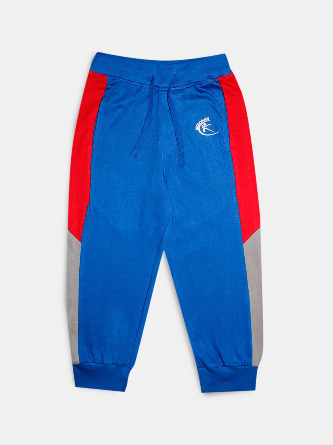 

Hopscotch Boys Mid-Rise Color-Blocked Joggers, Blue
