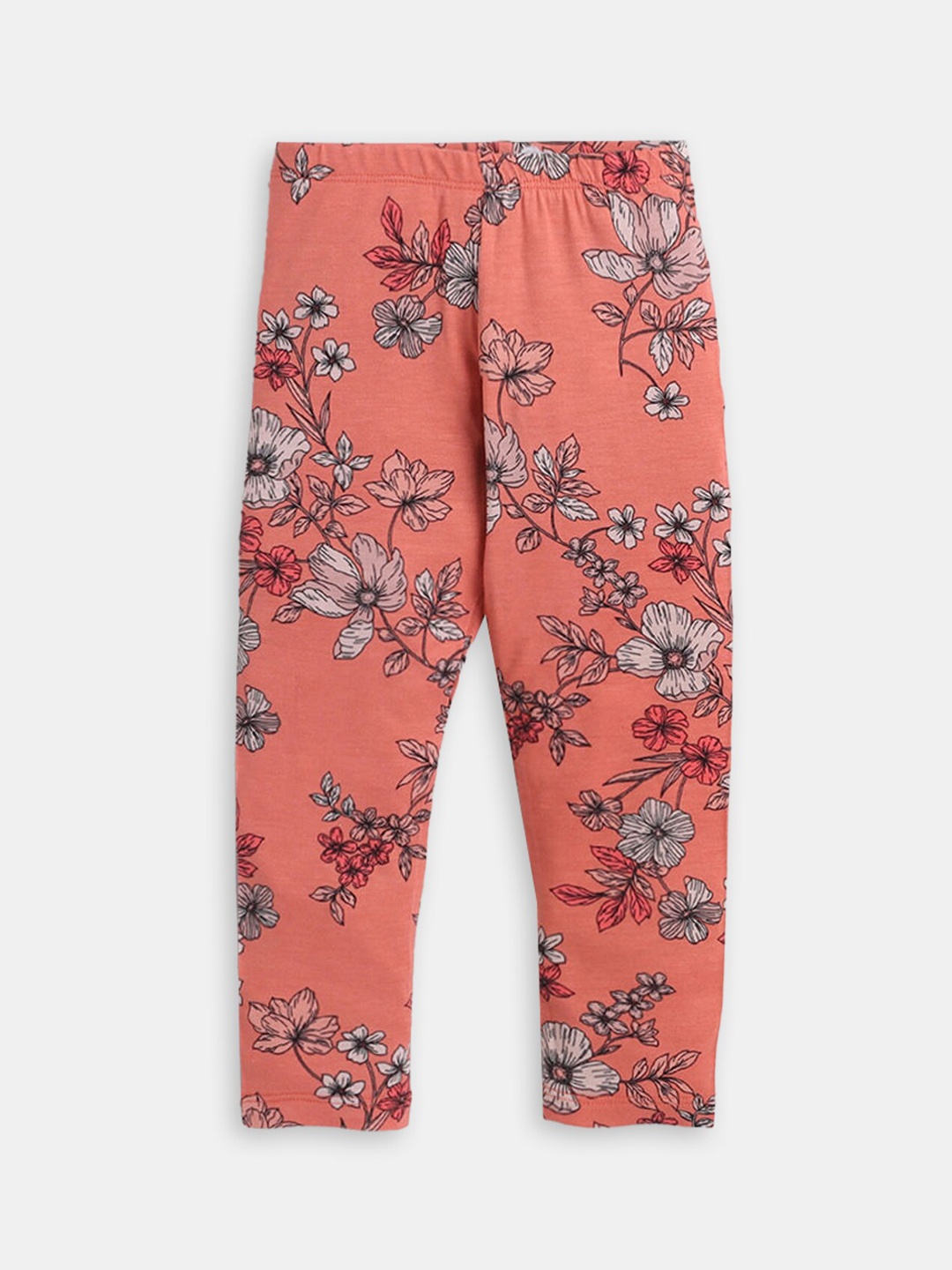 

Hopscotch Girls Printed Lounge Pants, Orange