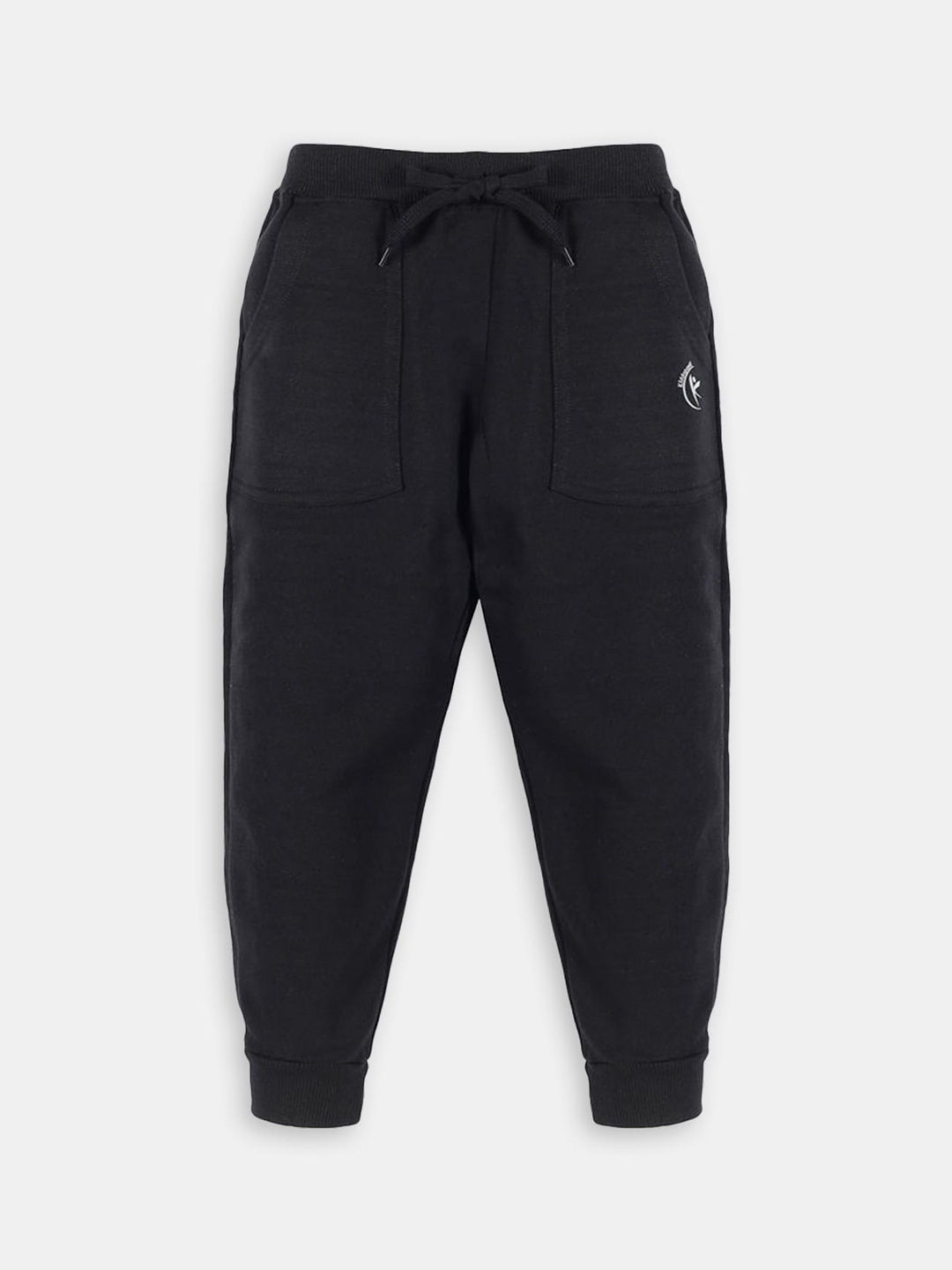 

Hopscotch Kids Mid-Rise Cotton Joggers, Black