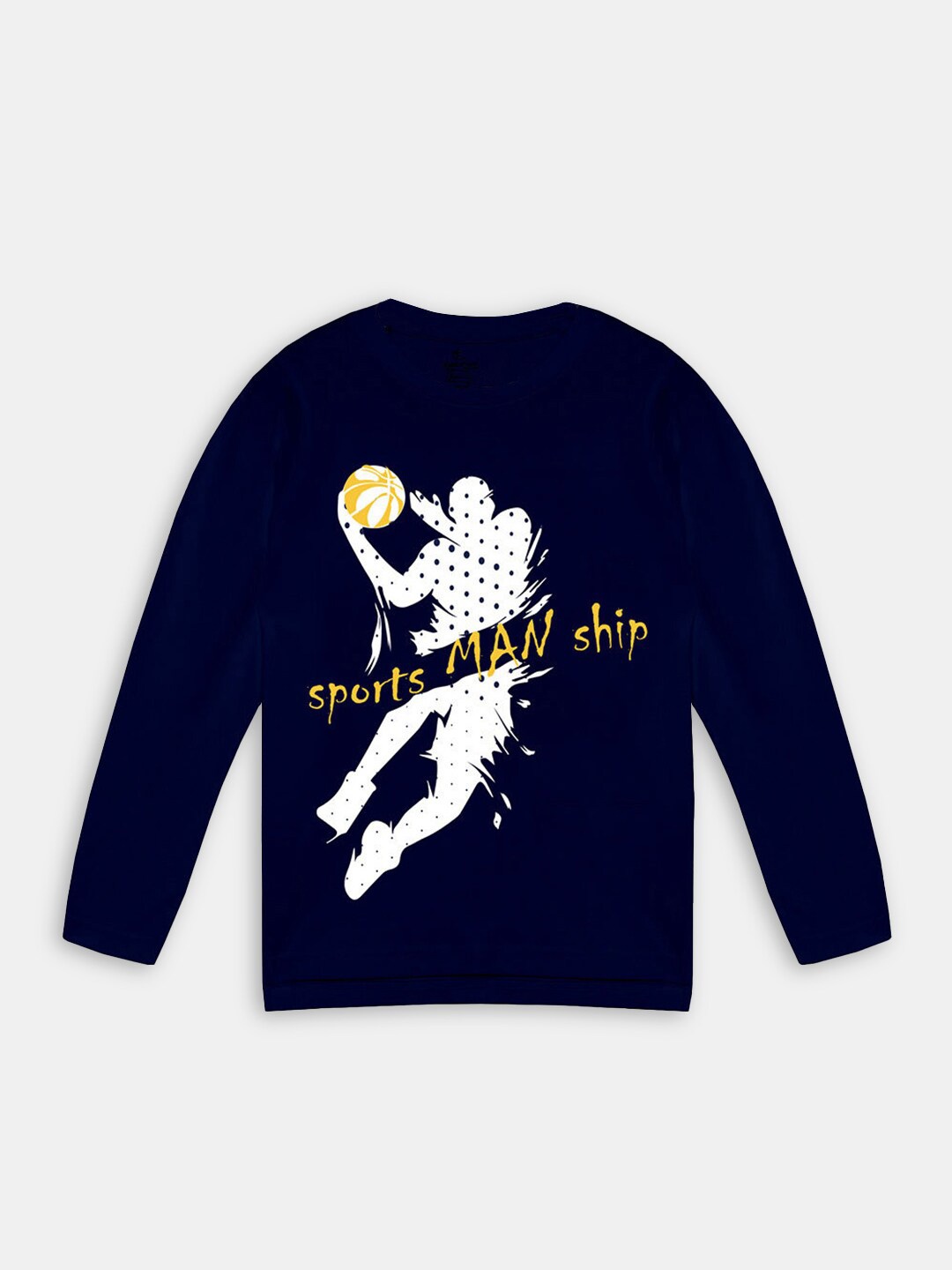 

Hopscotch Boys Printed T-shirt, Navy blue