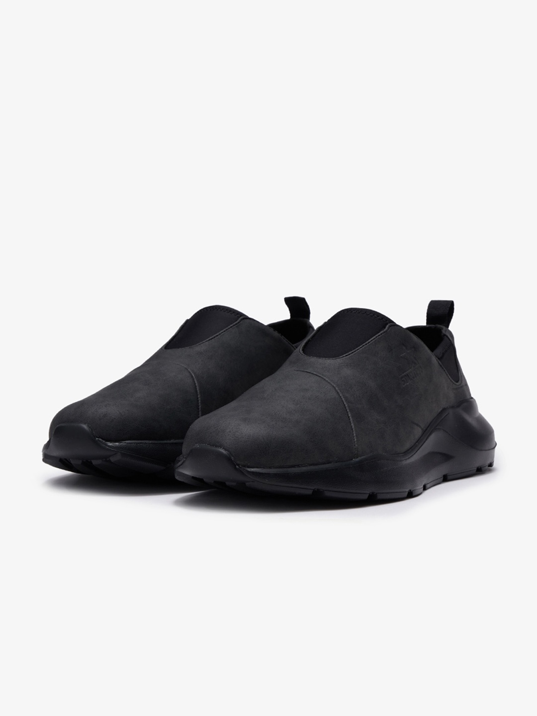 

STARTER Men PU Slip-On Sneakers, Black