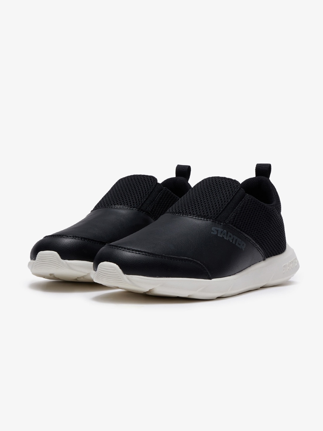 

STARTER Men Woven Design Textile Slip-On Sneakers, Black