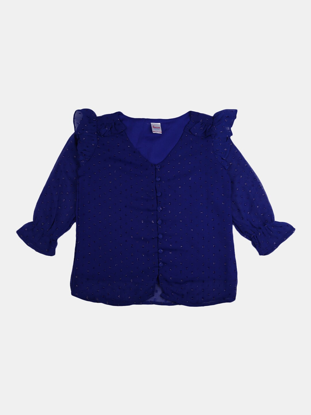 

V-Mart Blue Shirt Style Top