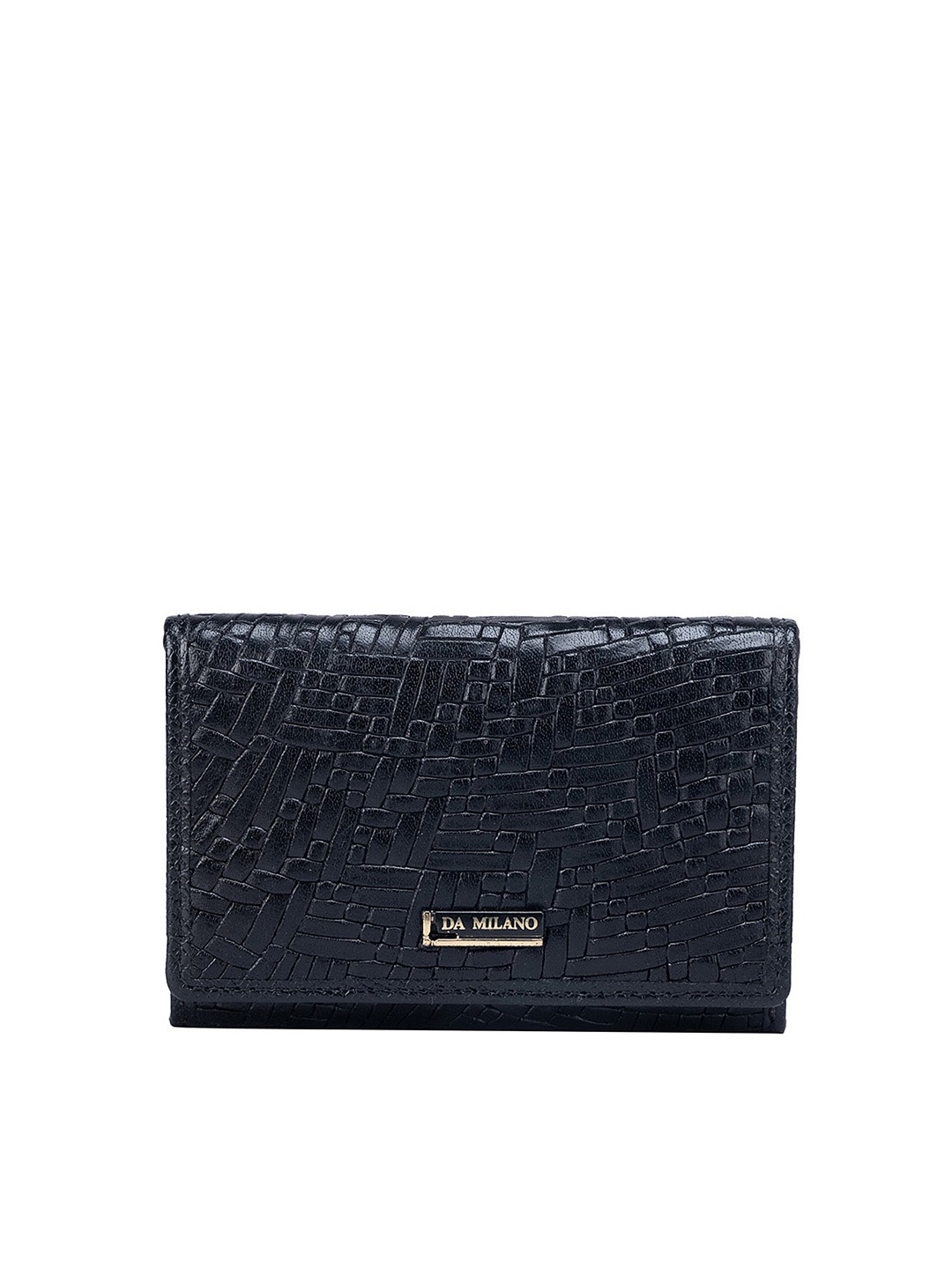 

Da Milano Men Design Leather Card Holder, Black