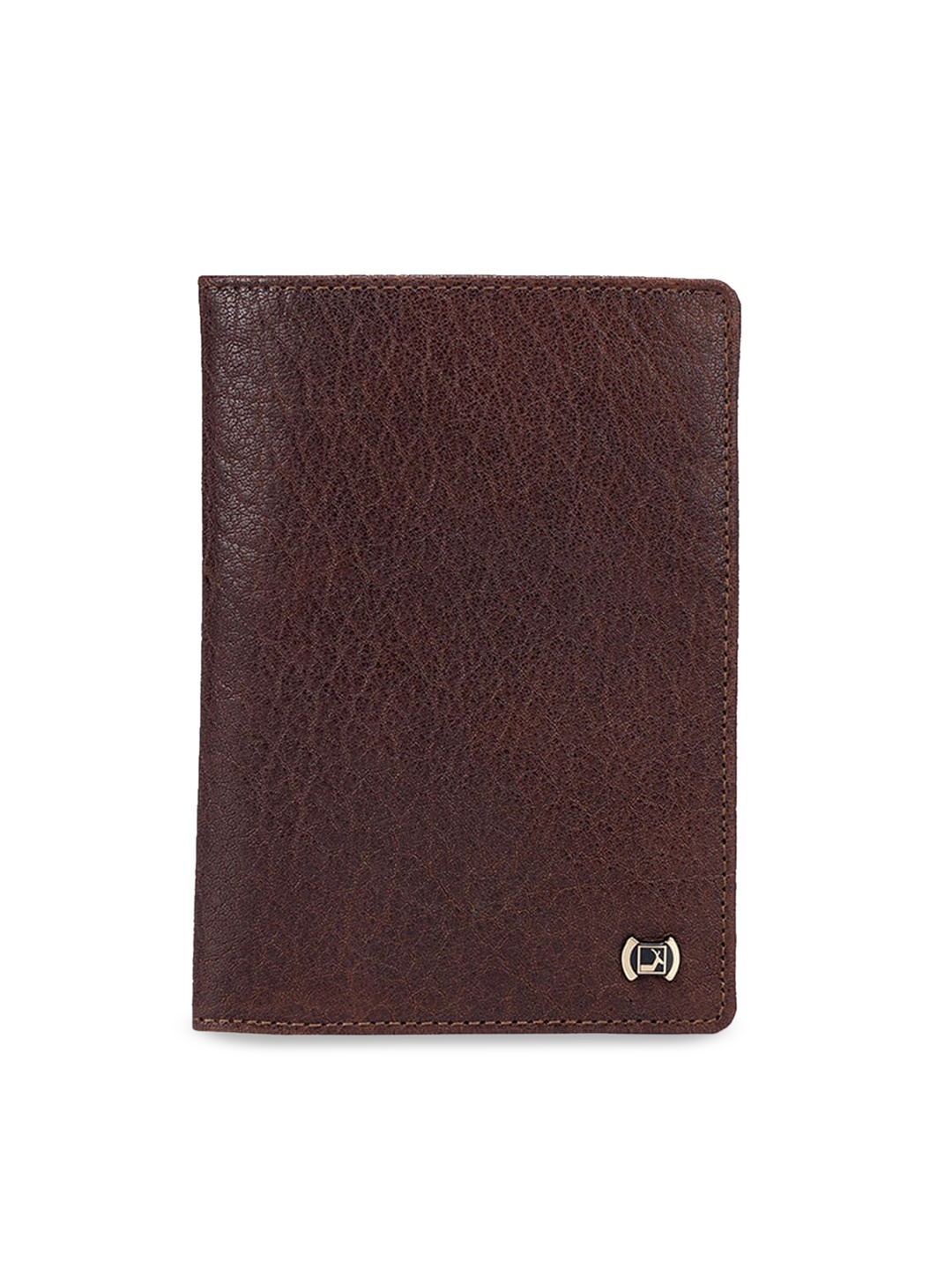 

Da Milano Textured Leather Passport Cover, Brown