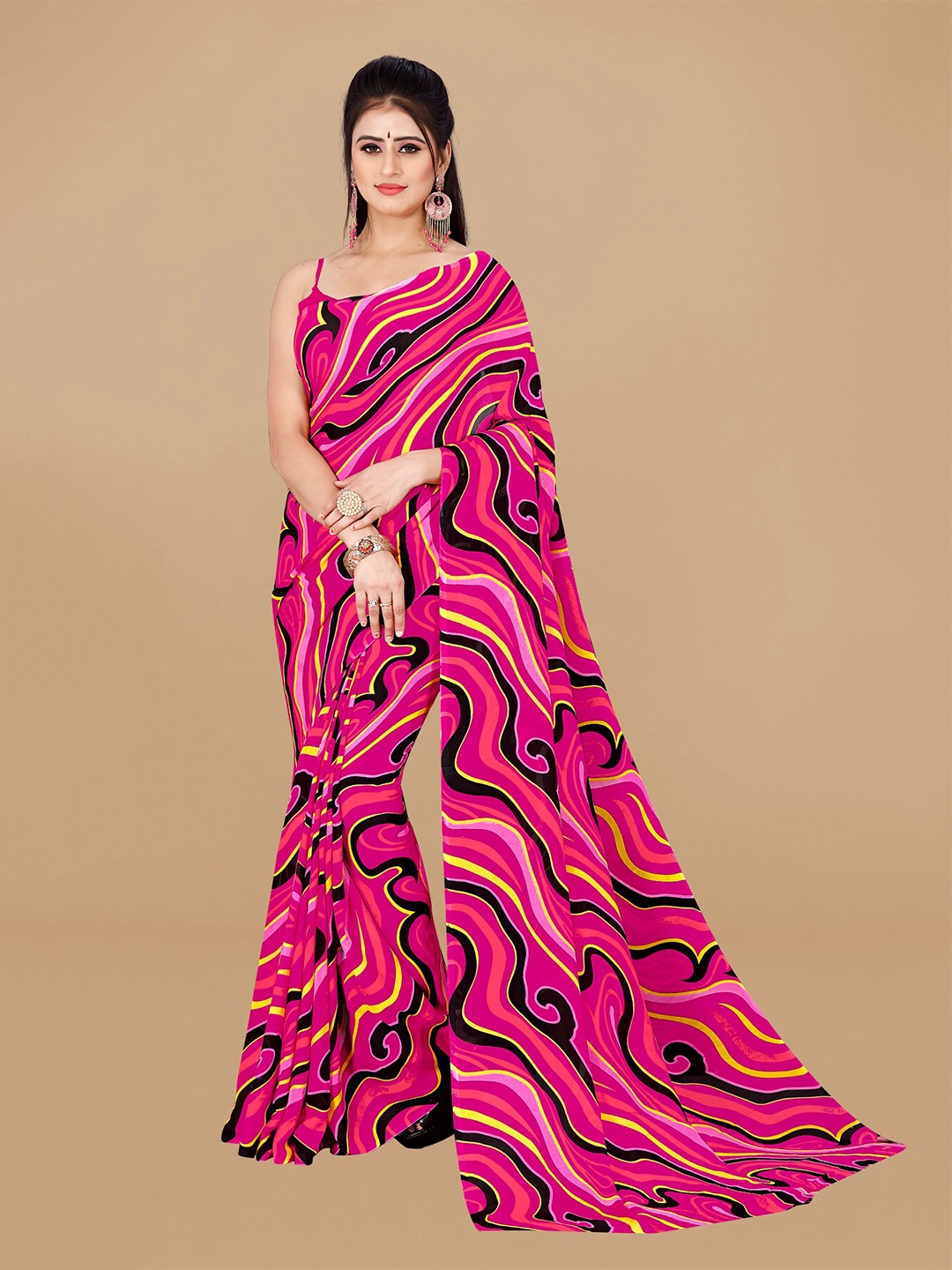 

ANAND SAREES Saree, Pink