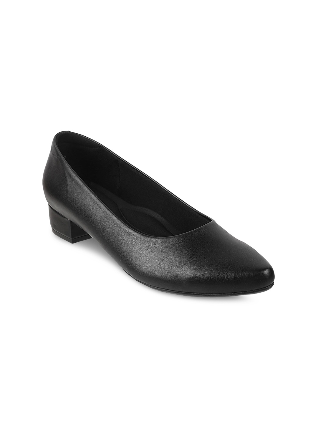 

Metro Pointed Toe Block Pumps, Black