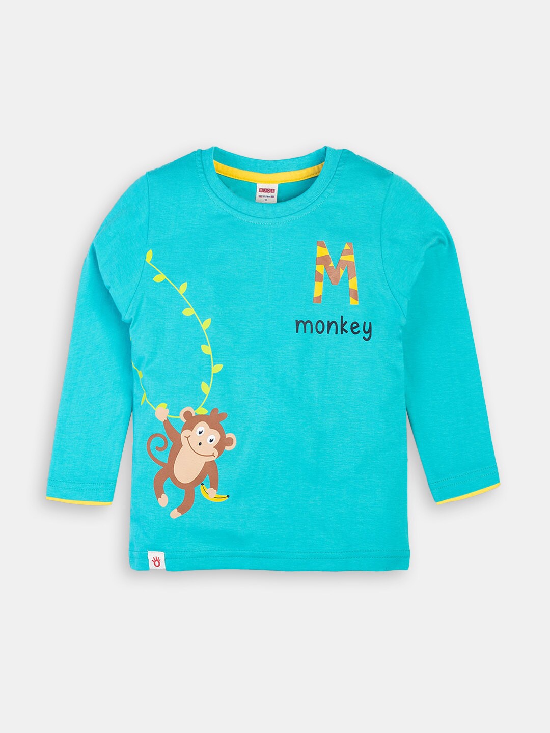 

Hopscotch Boys Printed Cotton T-shirt, Blue